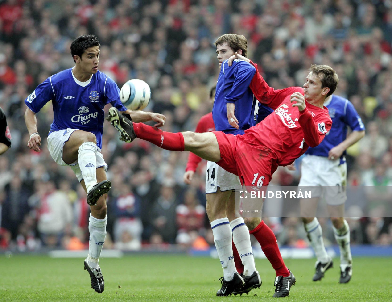 Tim Cahill, Kevin Kilbane och Dietmar Hamann