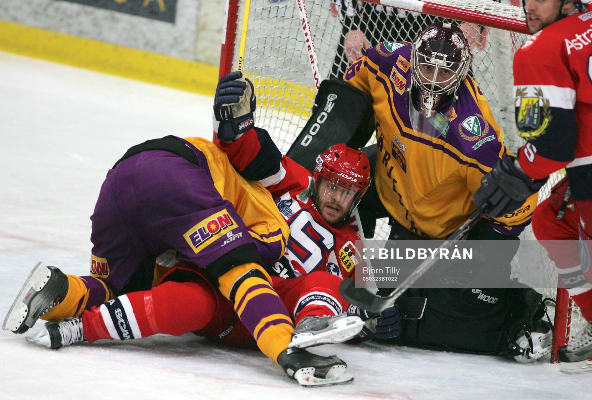 Kyle Calder, Södertälje och Martin Gerber, målvakt,