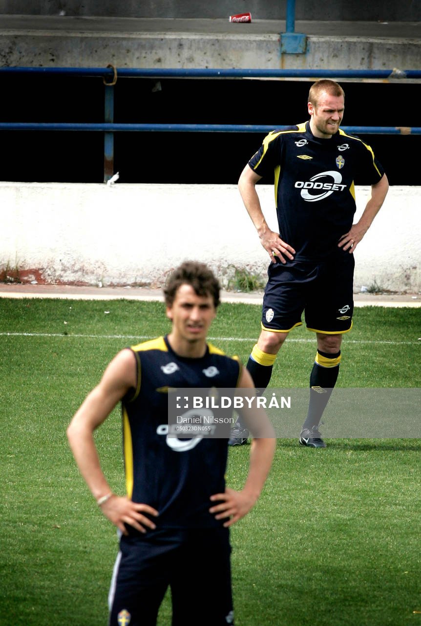 Zlatan Ibrahimovic och Mattias Jonson