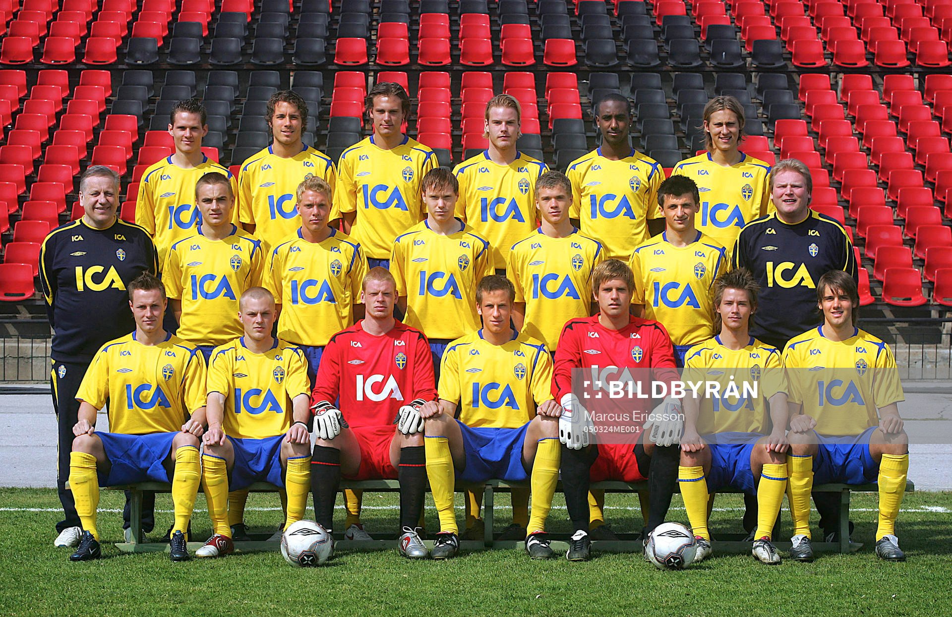 Bakre  fr.v: Jon Jönsson, Karl Svensson, Andreas