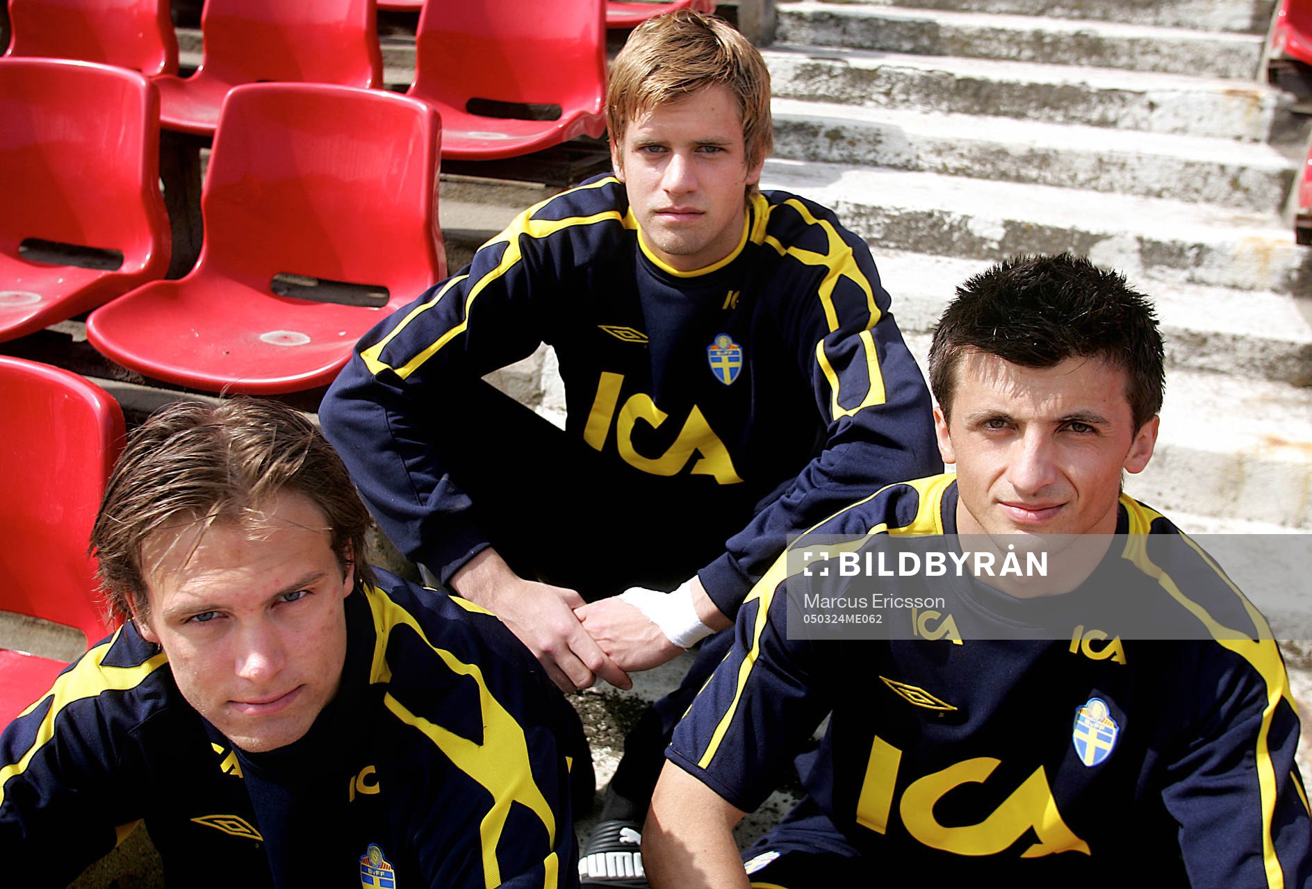 Andreas Grandqvist, Oscar Berglund och Eldin Karisik