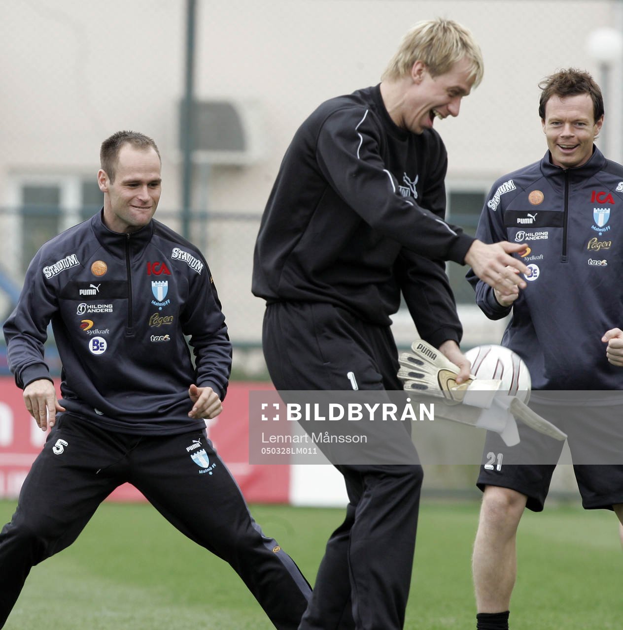 Skoj på träning, Thomas Olsson, Mattias Asper och Andreas
