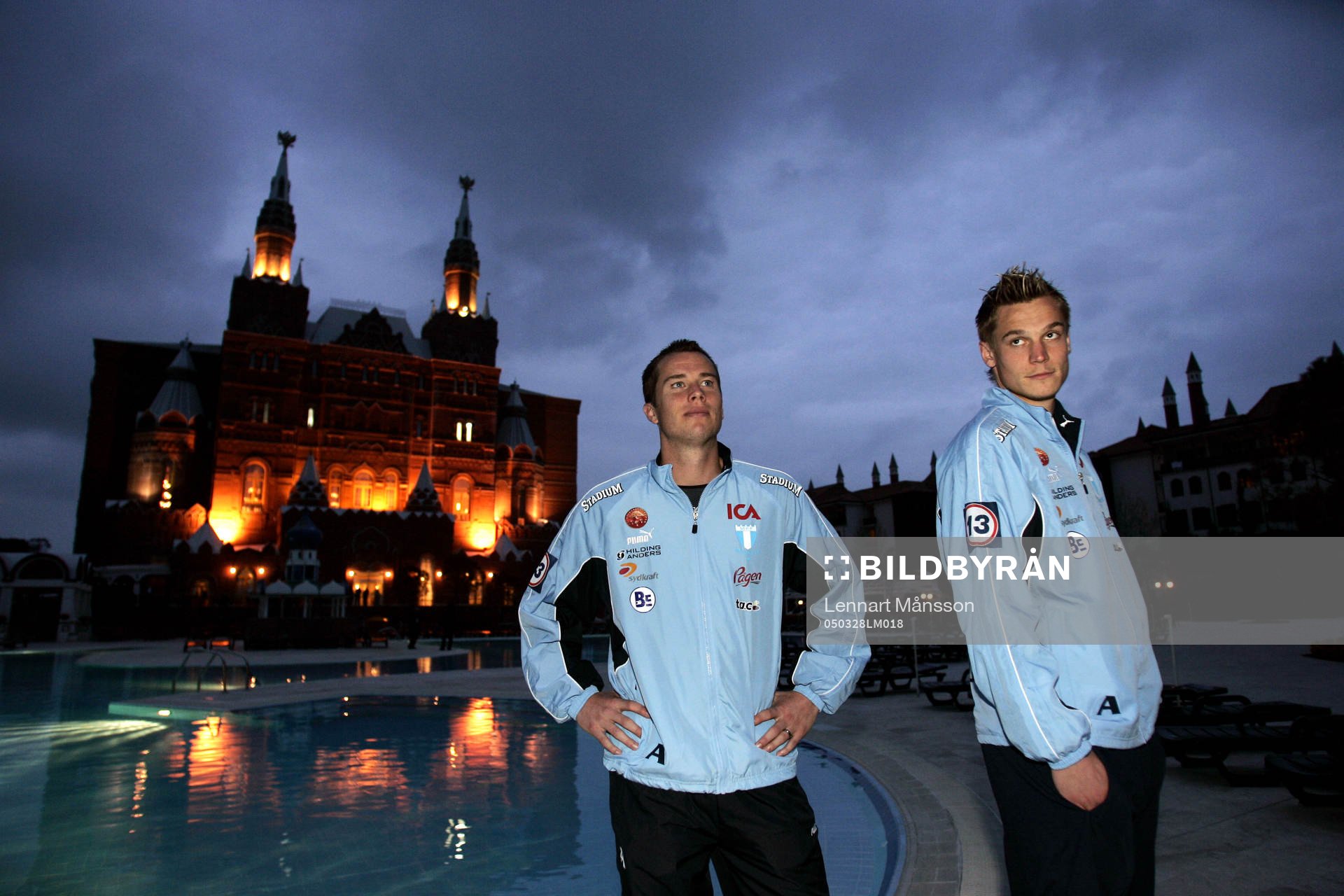 Landslagsspelarna Daniel Andersson och Markus Rosenberg