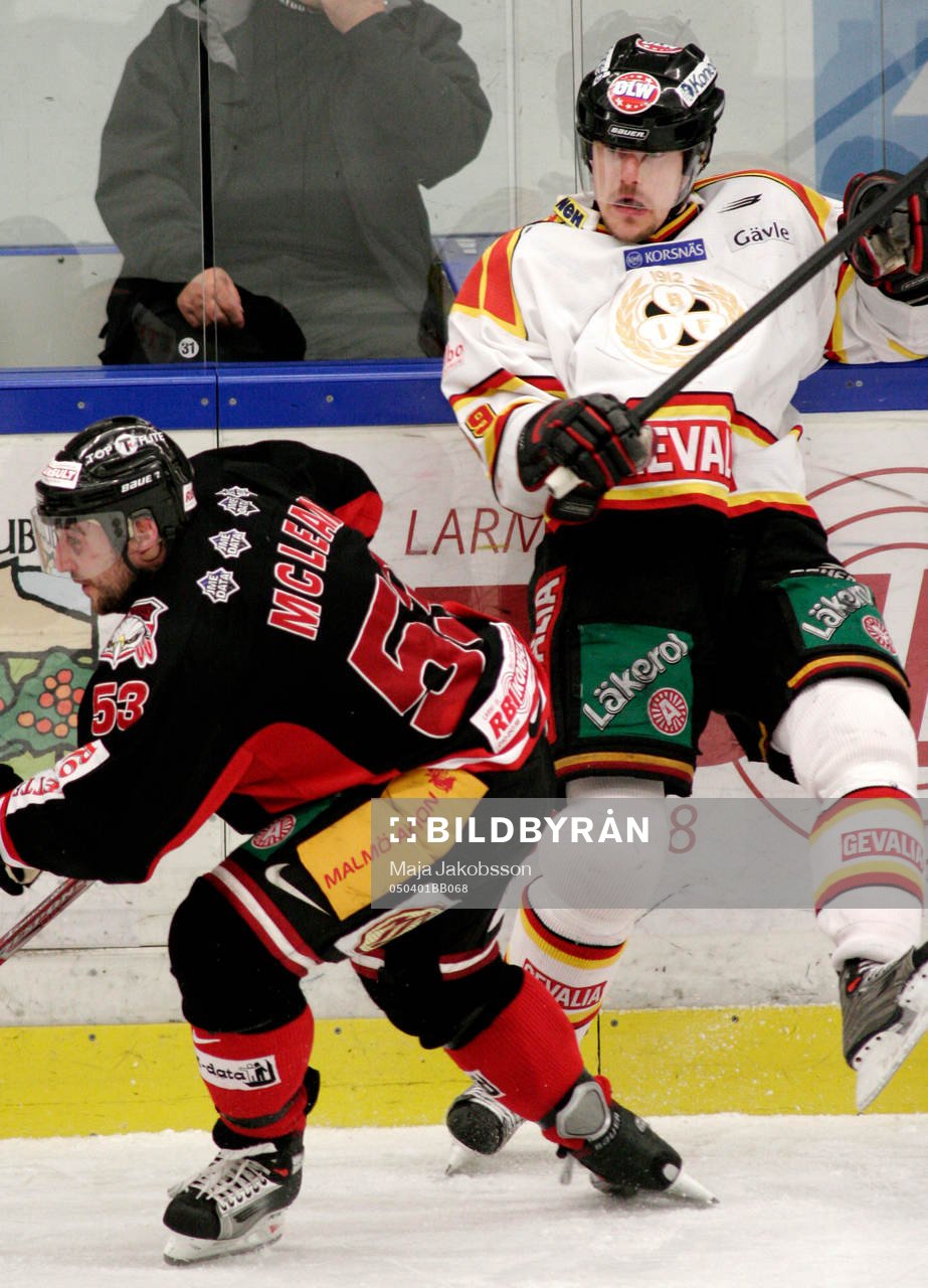 Brett McLean, Malmö och Ronald Petrovicky, Brynäs