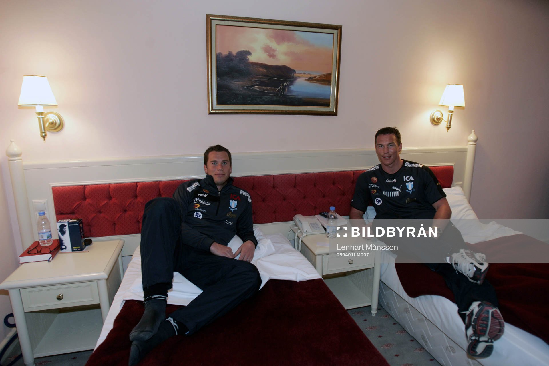 Bröderna Patrik och Daniel Andersson delar rum