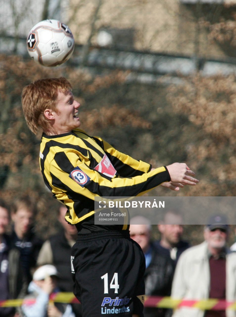 Fotboll, Häcken. Patric Andersson, nick