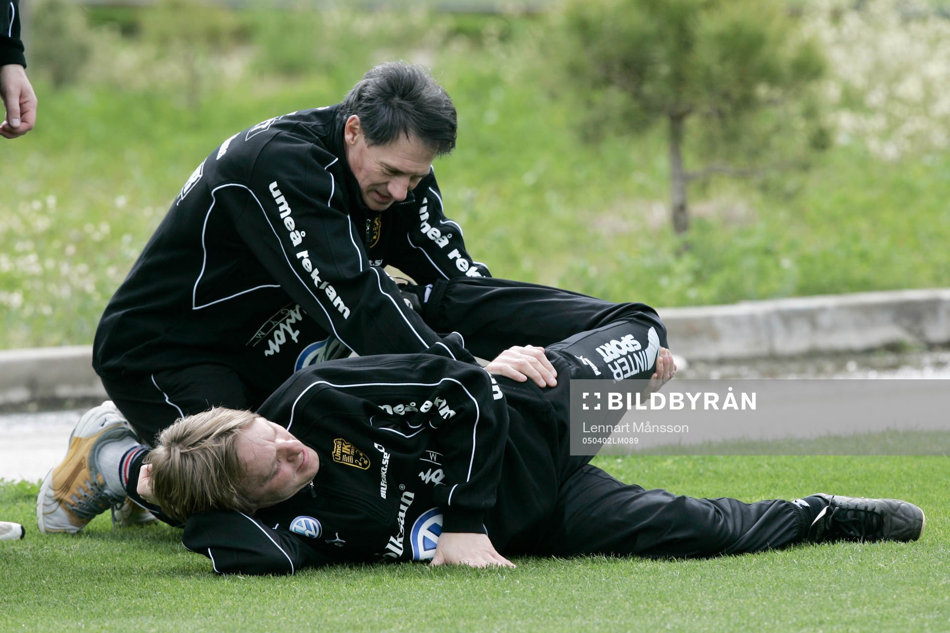 Fotboll, Umeå, dam, träningsläger, träning. Stretch