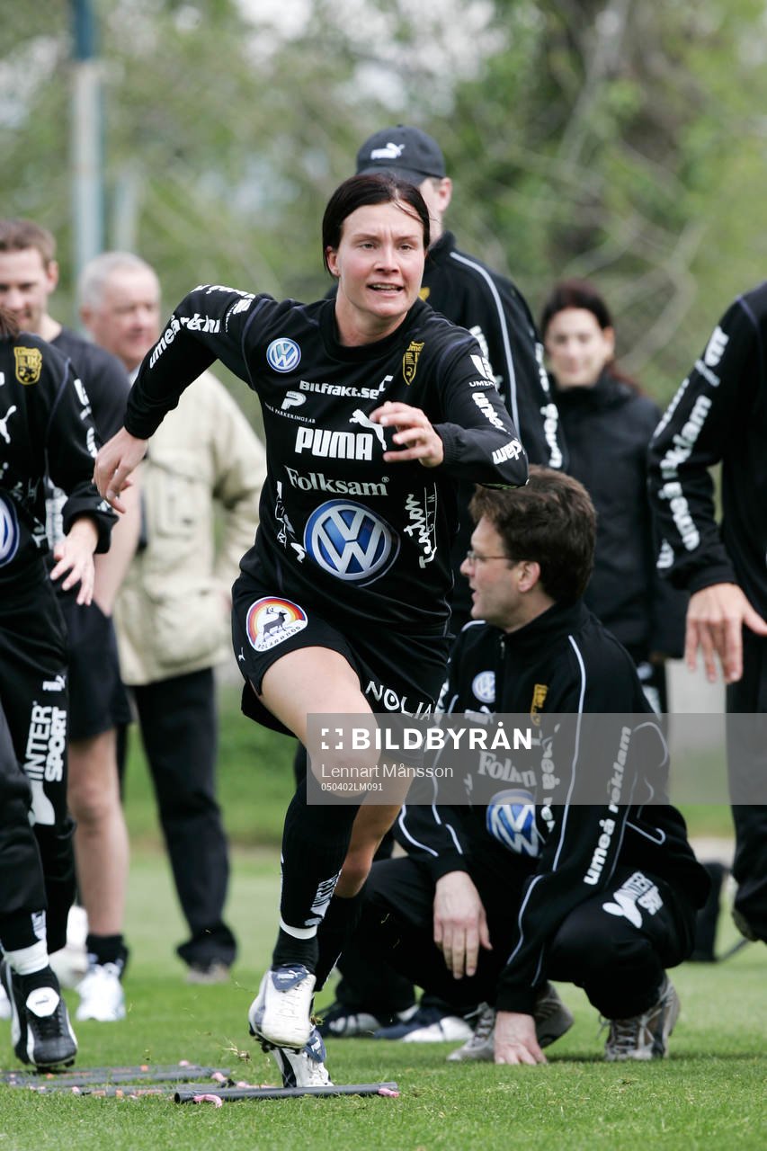 Fotboll, Umeå, dam, träningsläger, träning