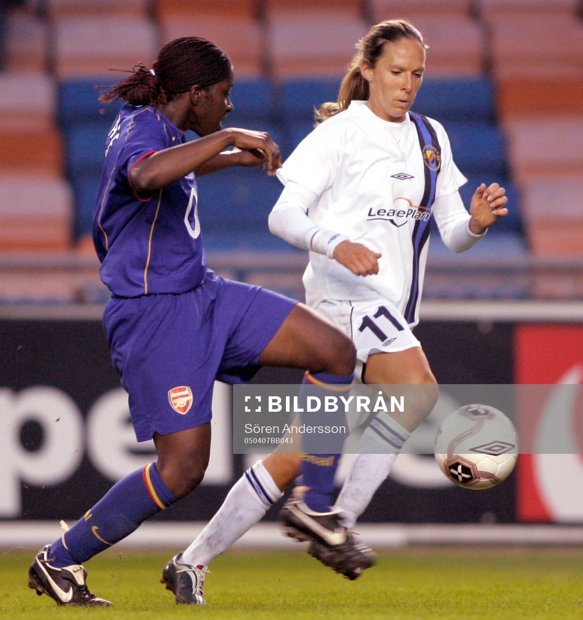 Fotboll, dam, UEFA womens cup, Djurgården/Älvsjö -