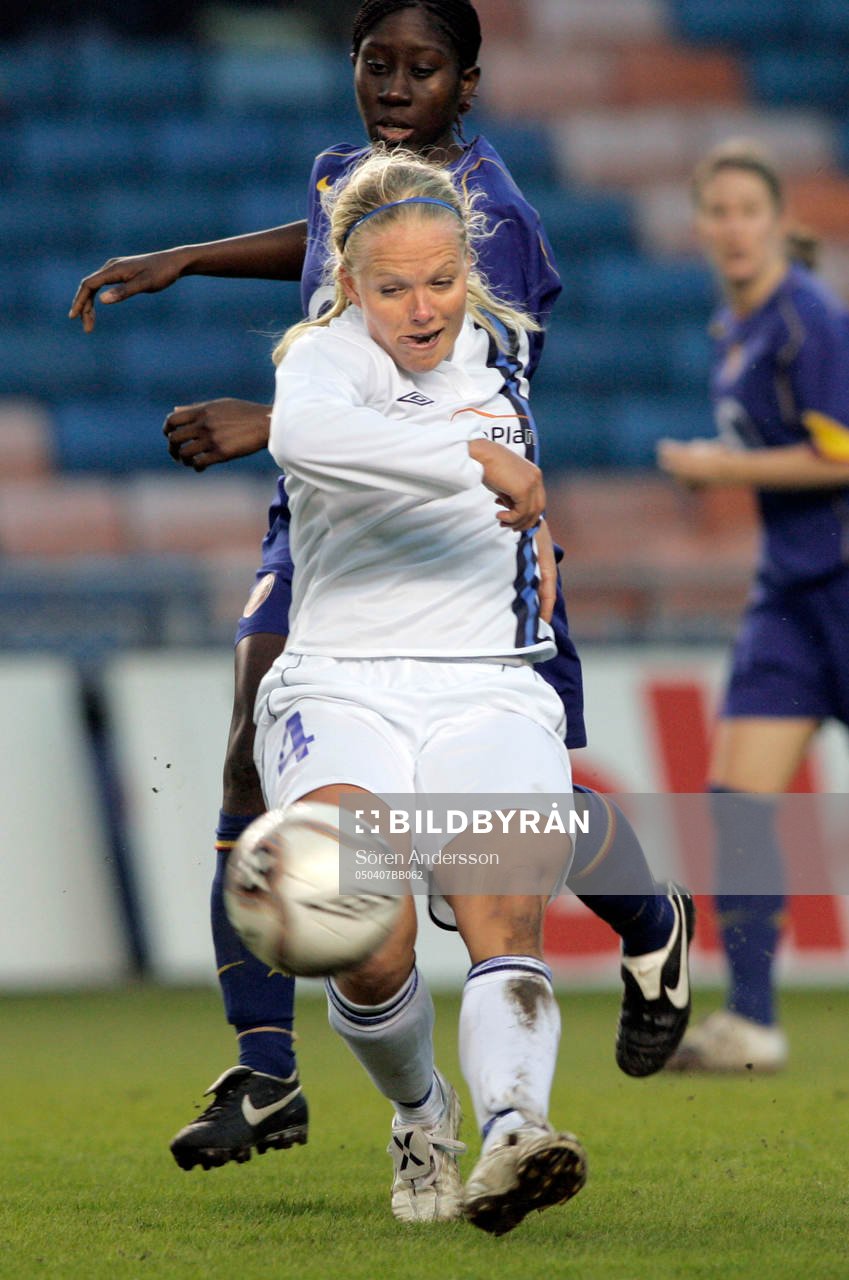 Fotboll, dam, UEFA womens cup, Djurgården/Älvsjö -