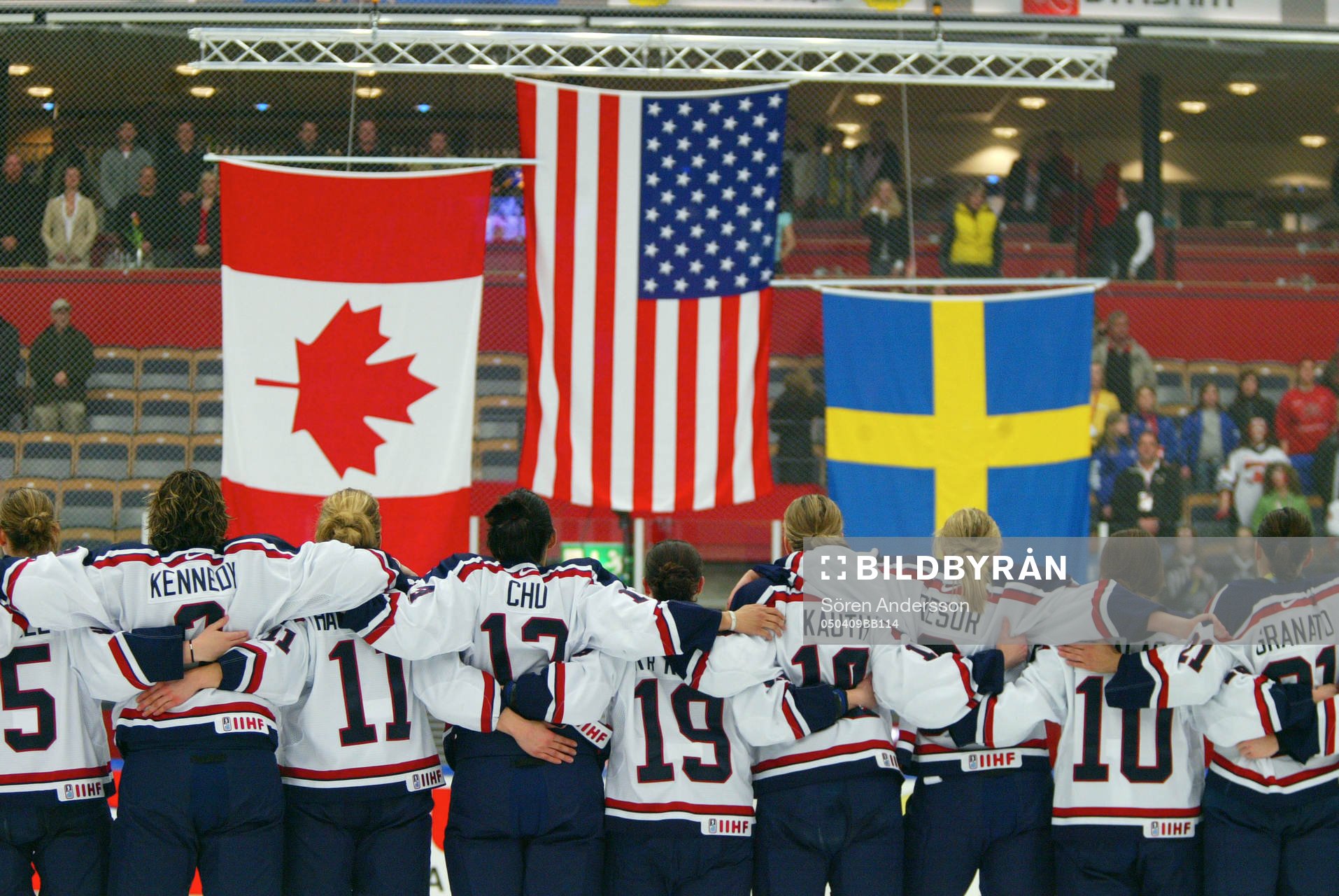 Nationalsång, USA, jubel, flaggor