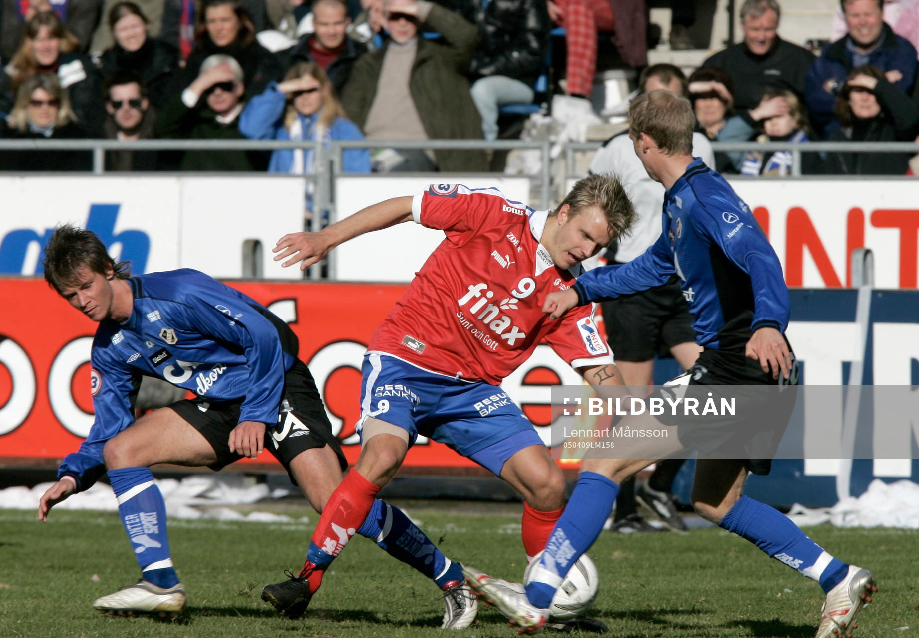 Andreas Dahl lurar Dusan Djuric och Andreas Johansson