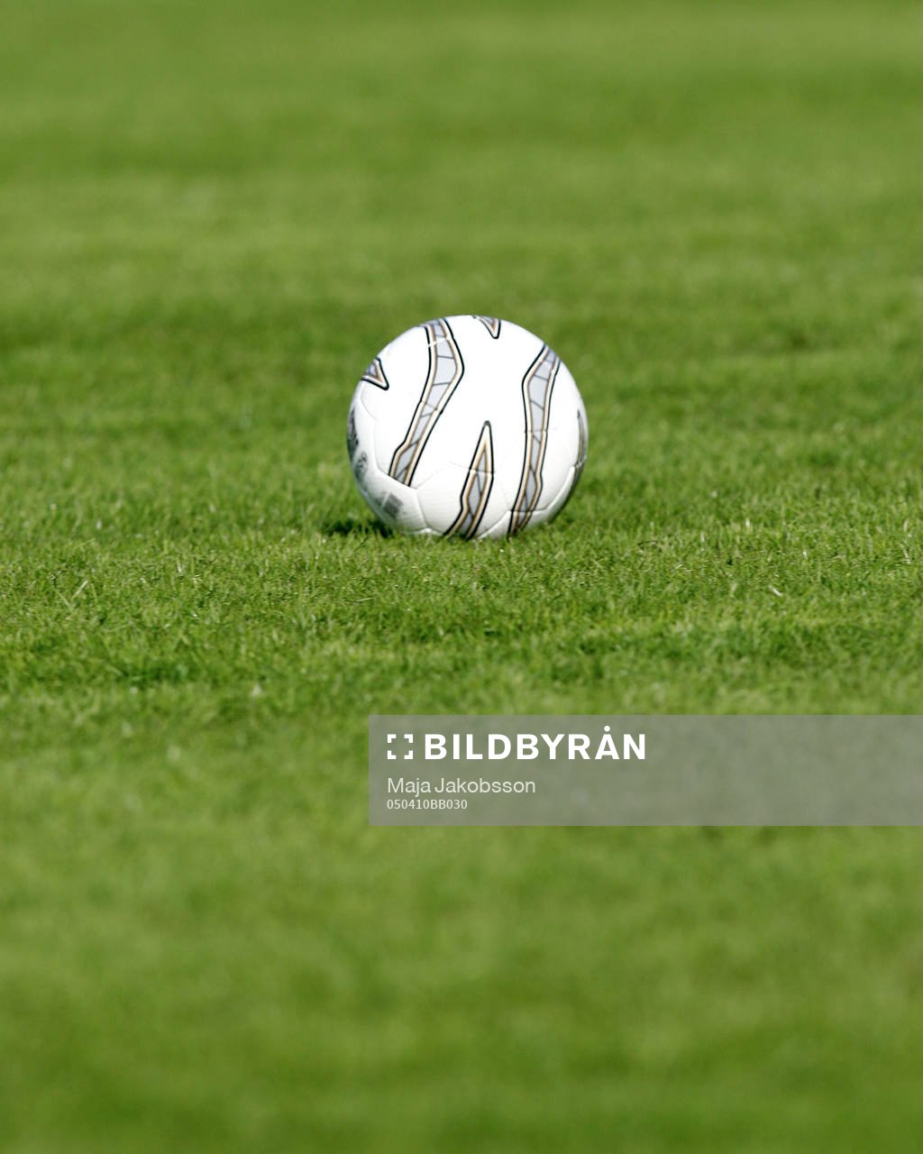 Fotboll, boll, gräs, plan