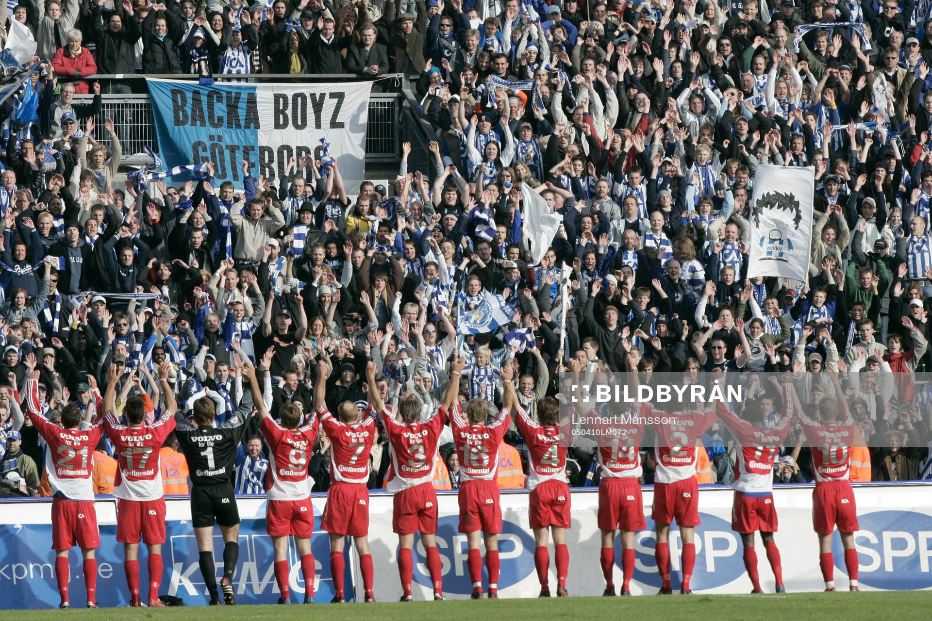 Fansen hyllar IFK Göteborg