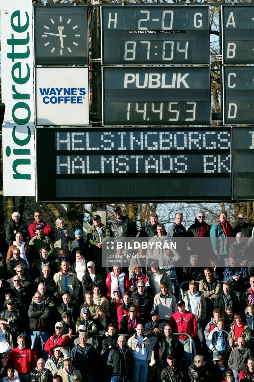 Fotboll, allsvenskan, Helsingborg - Halmstad