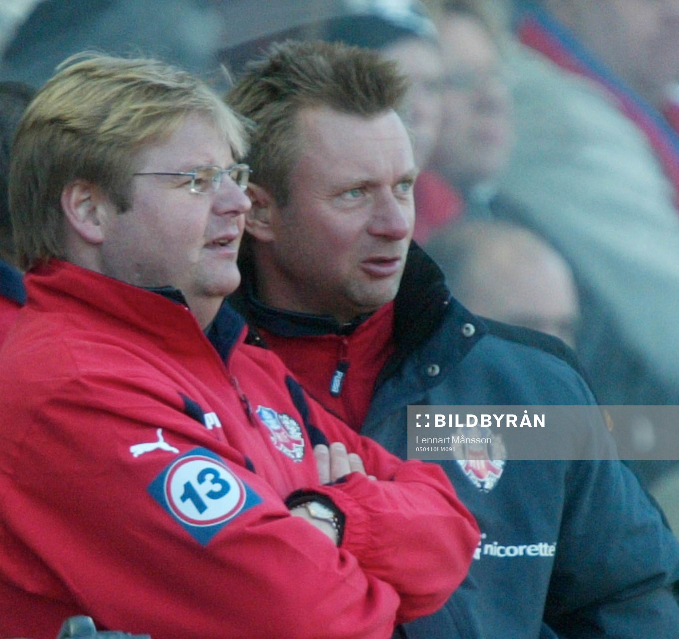 Peter Swärdh och Peter Gerhardsson, tränare