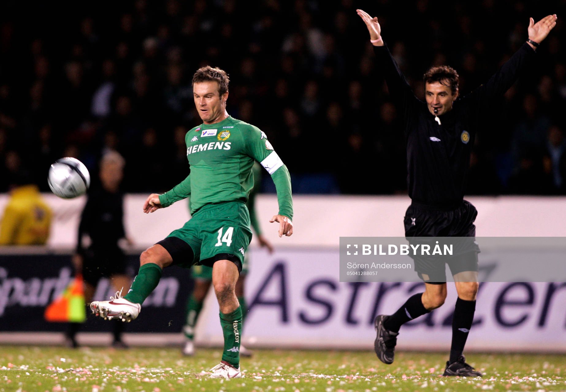 Fotboll, allsvenskan. Mikkel Jensen, Hammarby och Miro