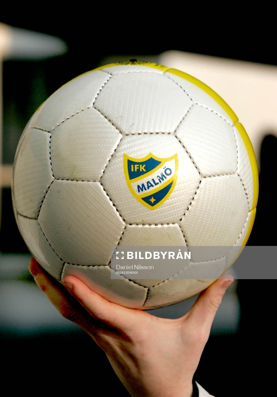 fotboll med lagmärke