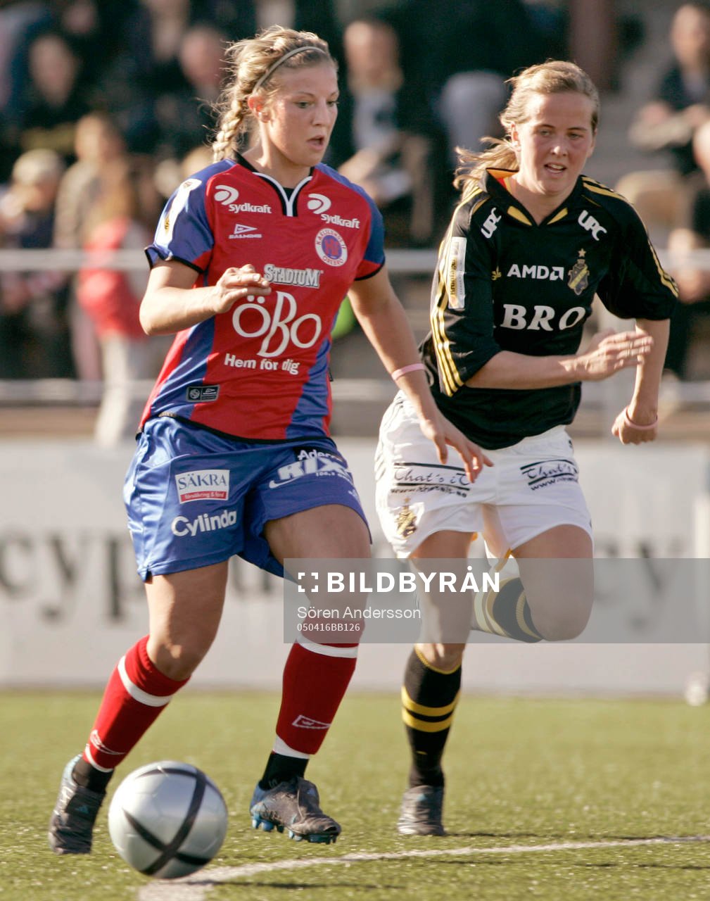Louise Östman, KIF Örebro och Emilia Reimer, AIK
