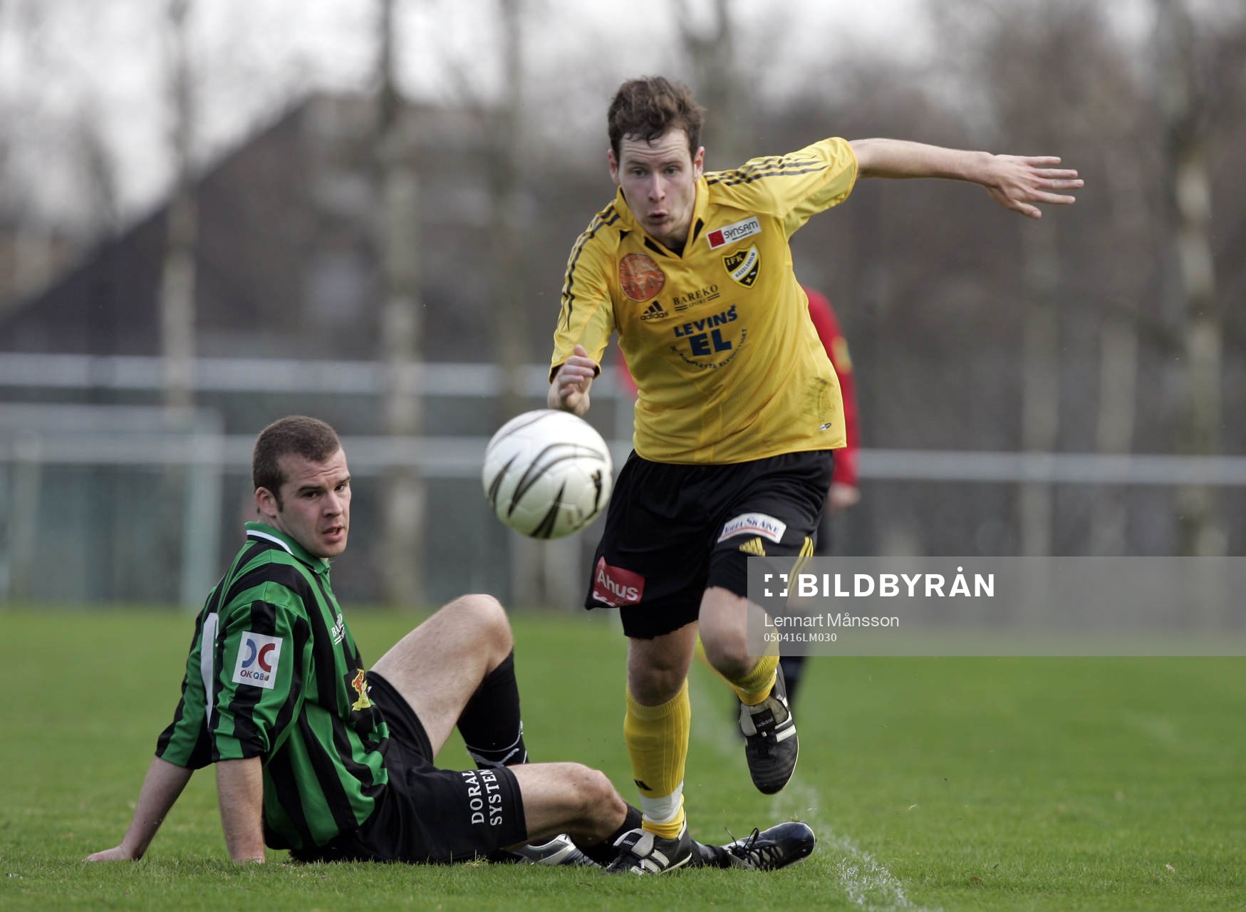David Hansson, som gjorde 2-1, rusar från ex-IFK-aren
