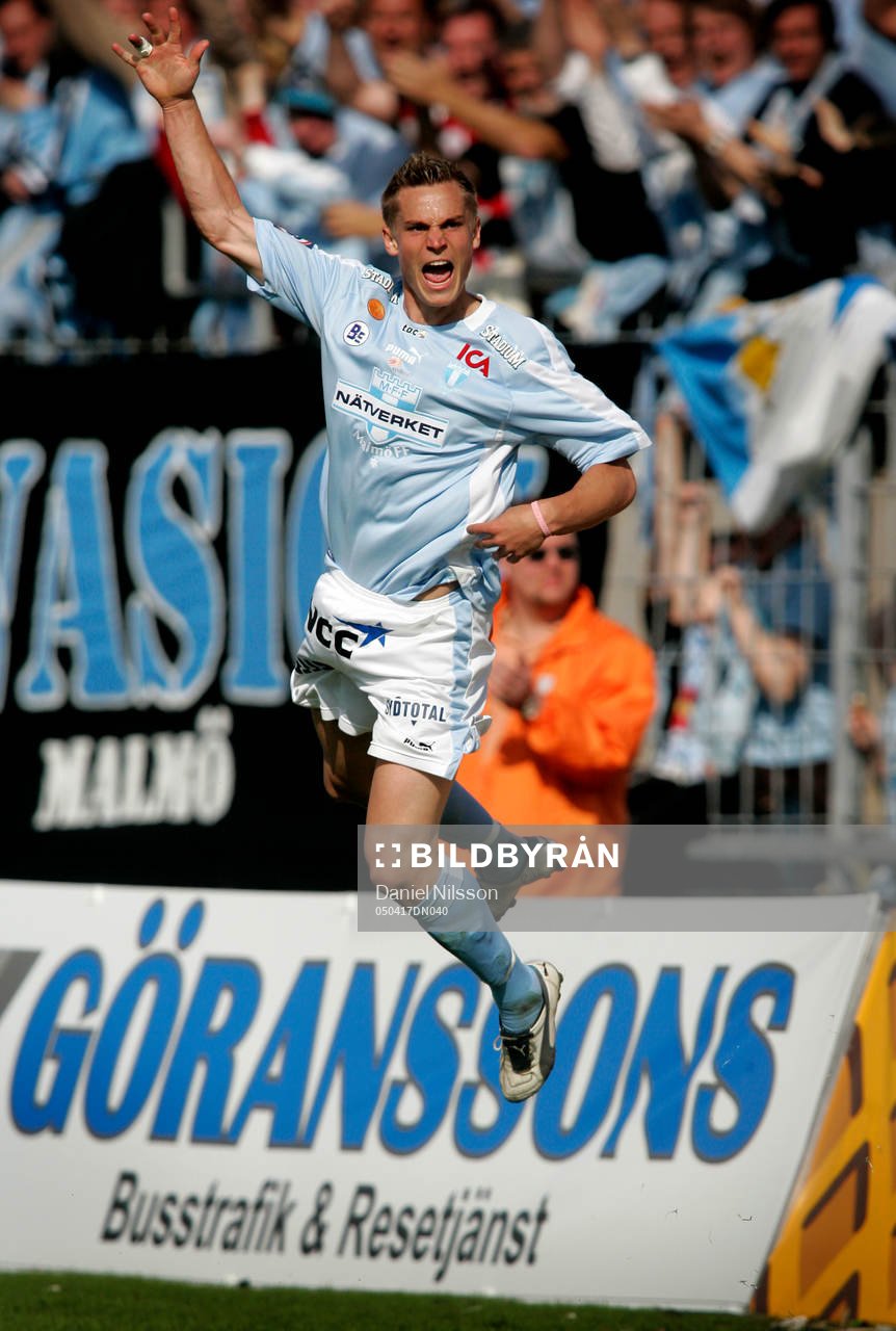 Markus Rosenberg, Malmö, jublar