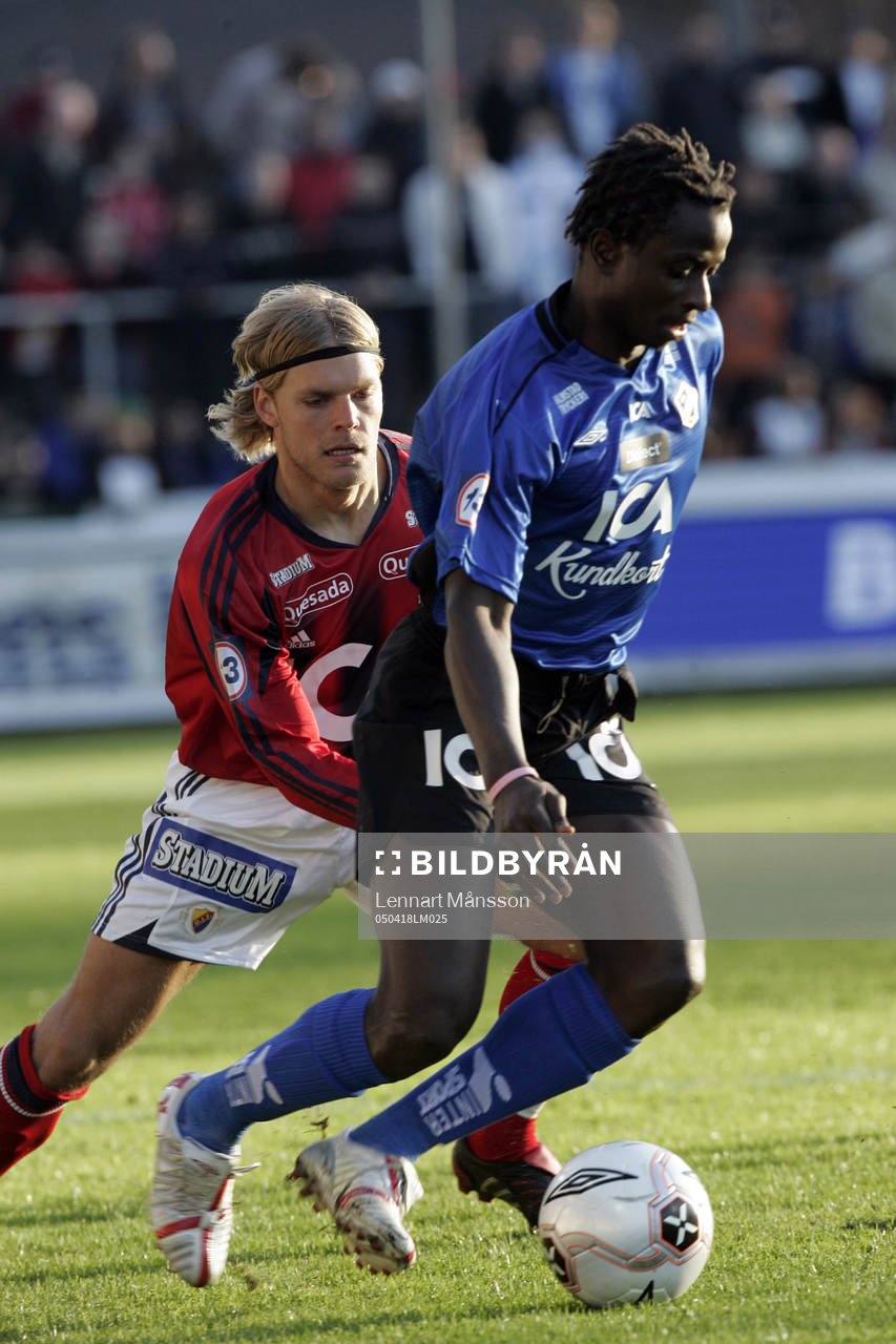 Mamado Bah, Halmstad håller undan för Johan Arneng,