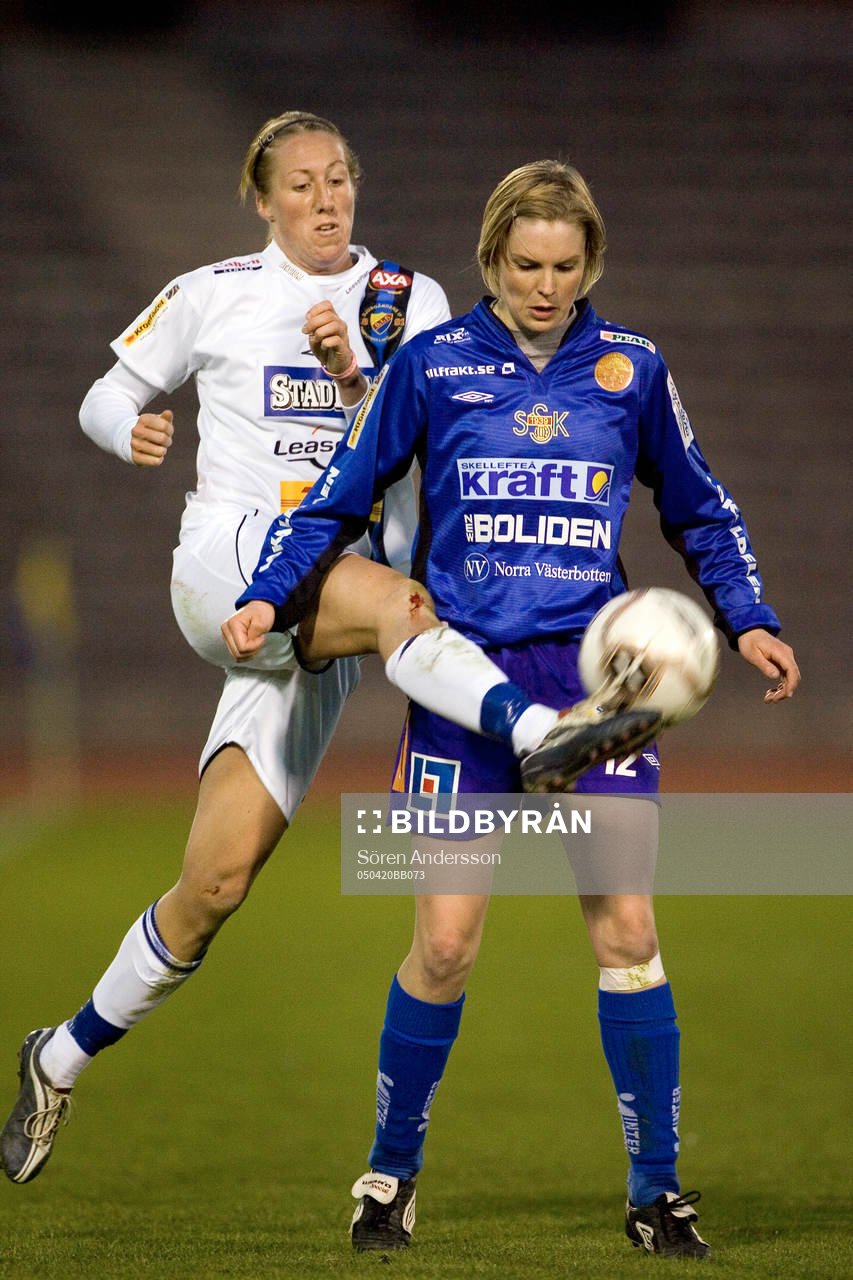Sara Johansson, Djurgården och Mirjam Marklund, Sunnanå