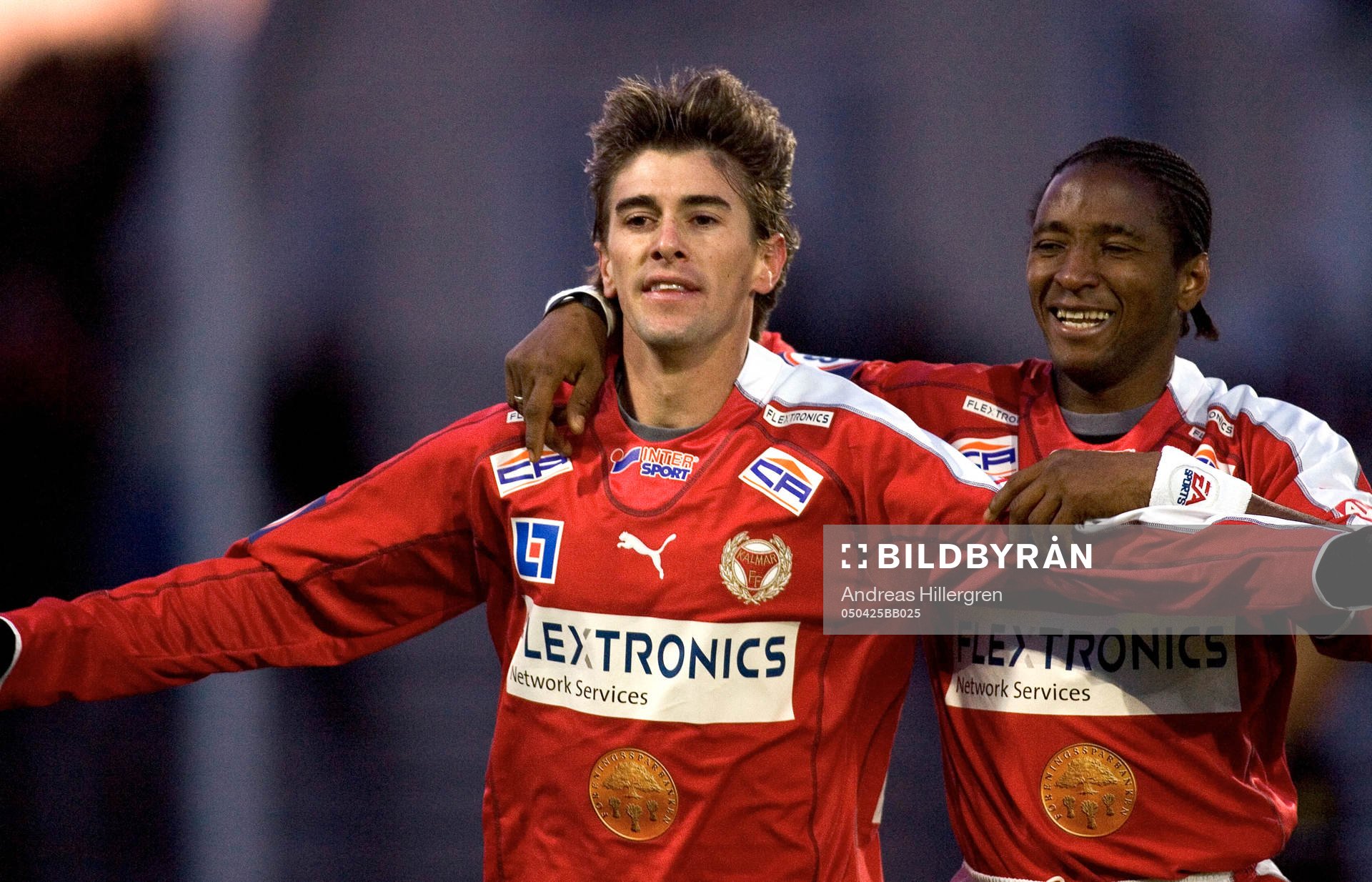 César Santin och Fábio Augusto, jubel 2-0