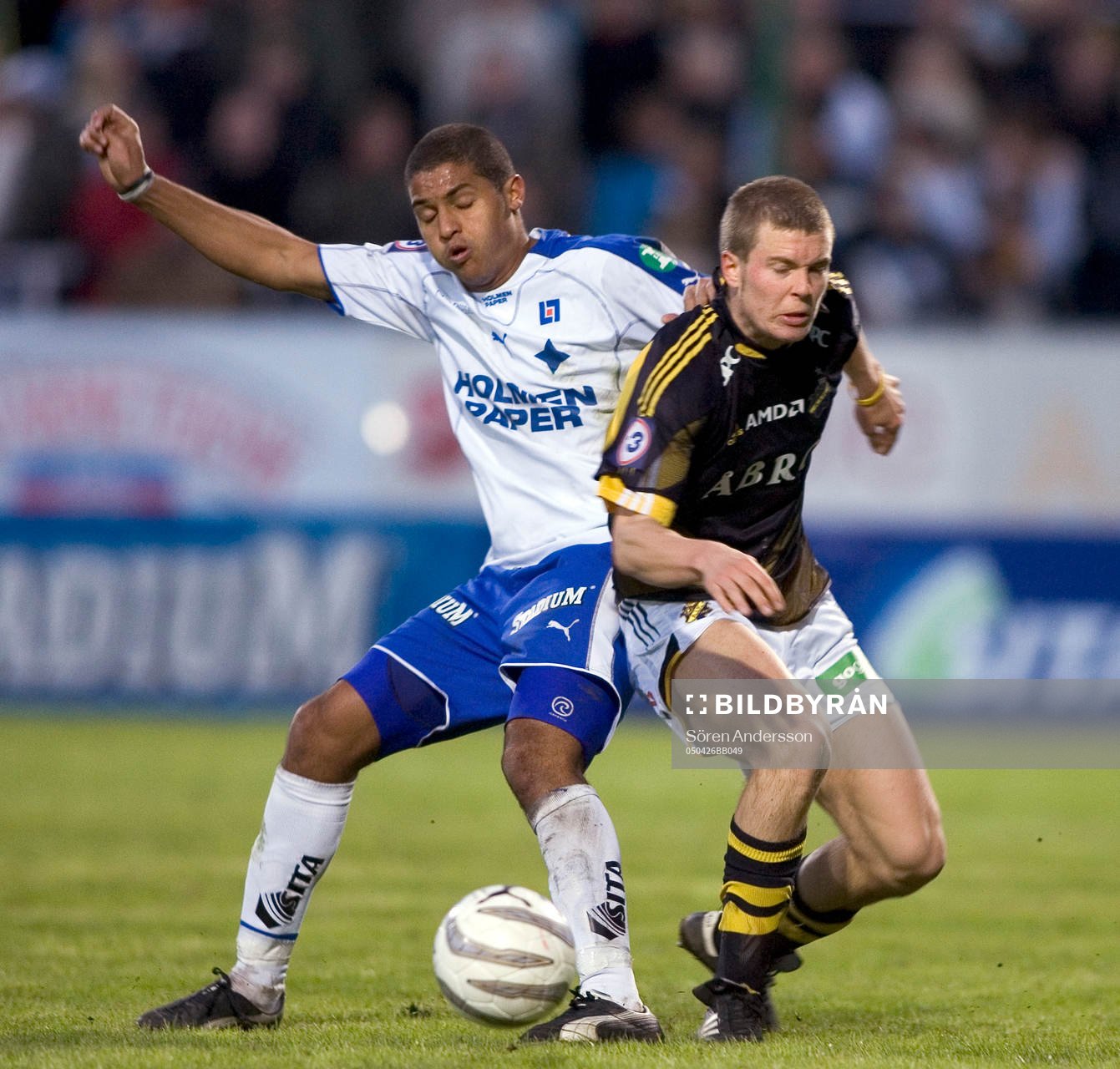 Bruno Santos, Norrköping och Per Karlsson, AIK