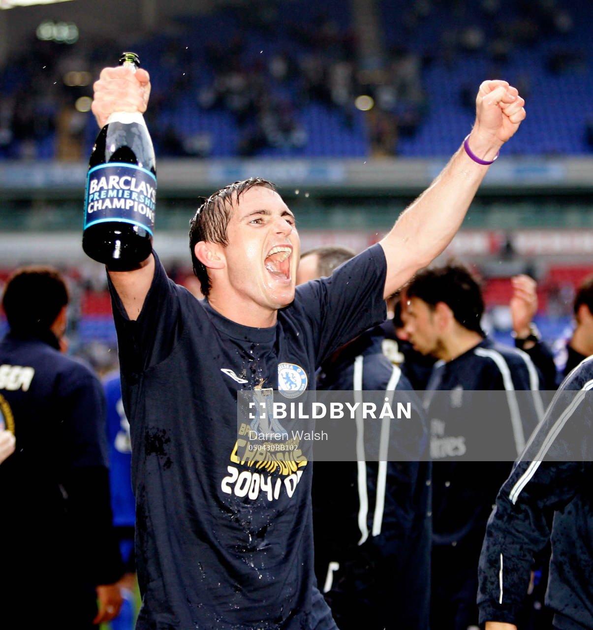  Frank Lampard, Chelsea jublar (Jubel) efter ligasegern