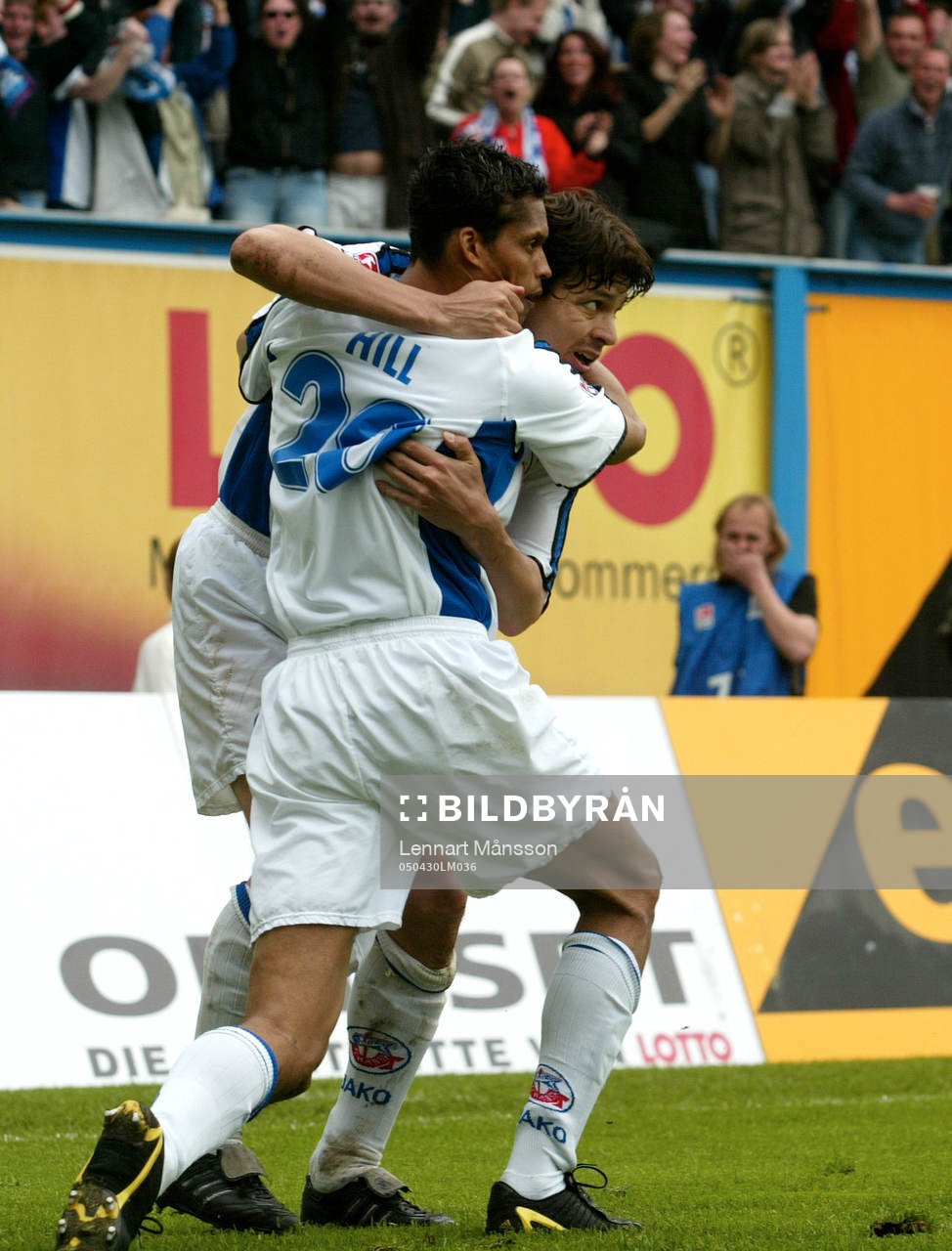 Delano Hill och Jari Litmanen