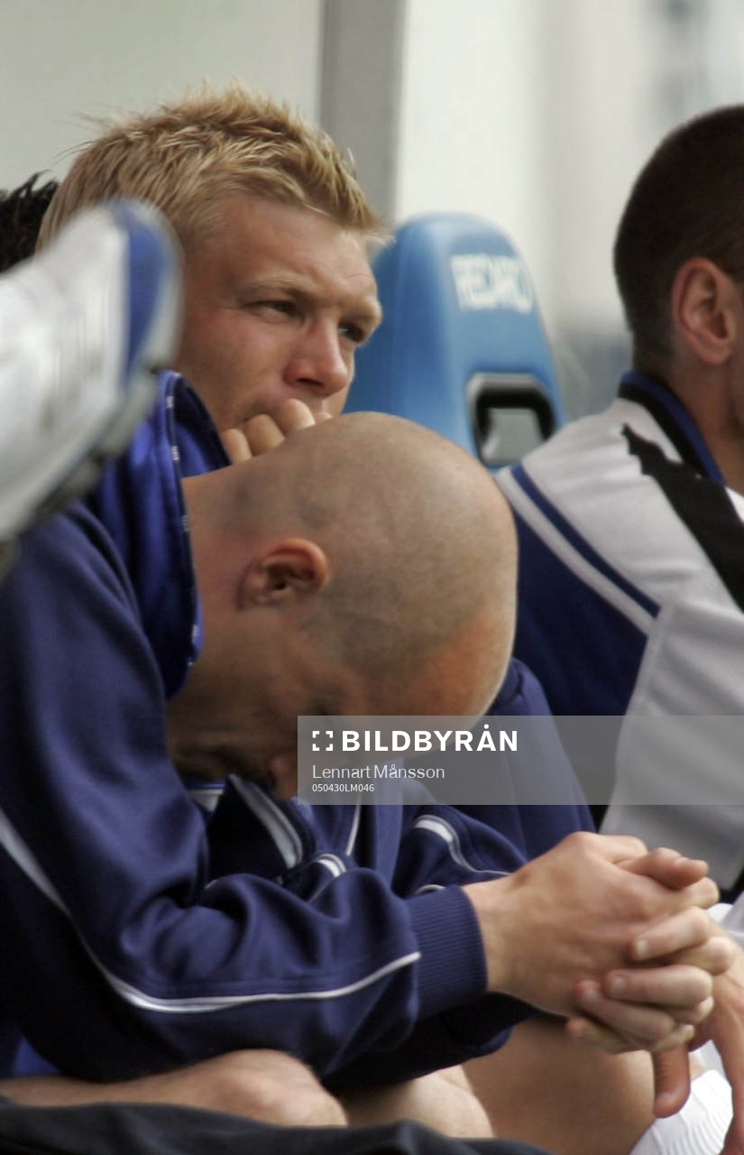 Två svenskar på Rostocks bänk, Marcus Allbäck och