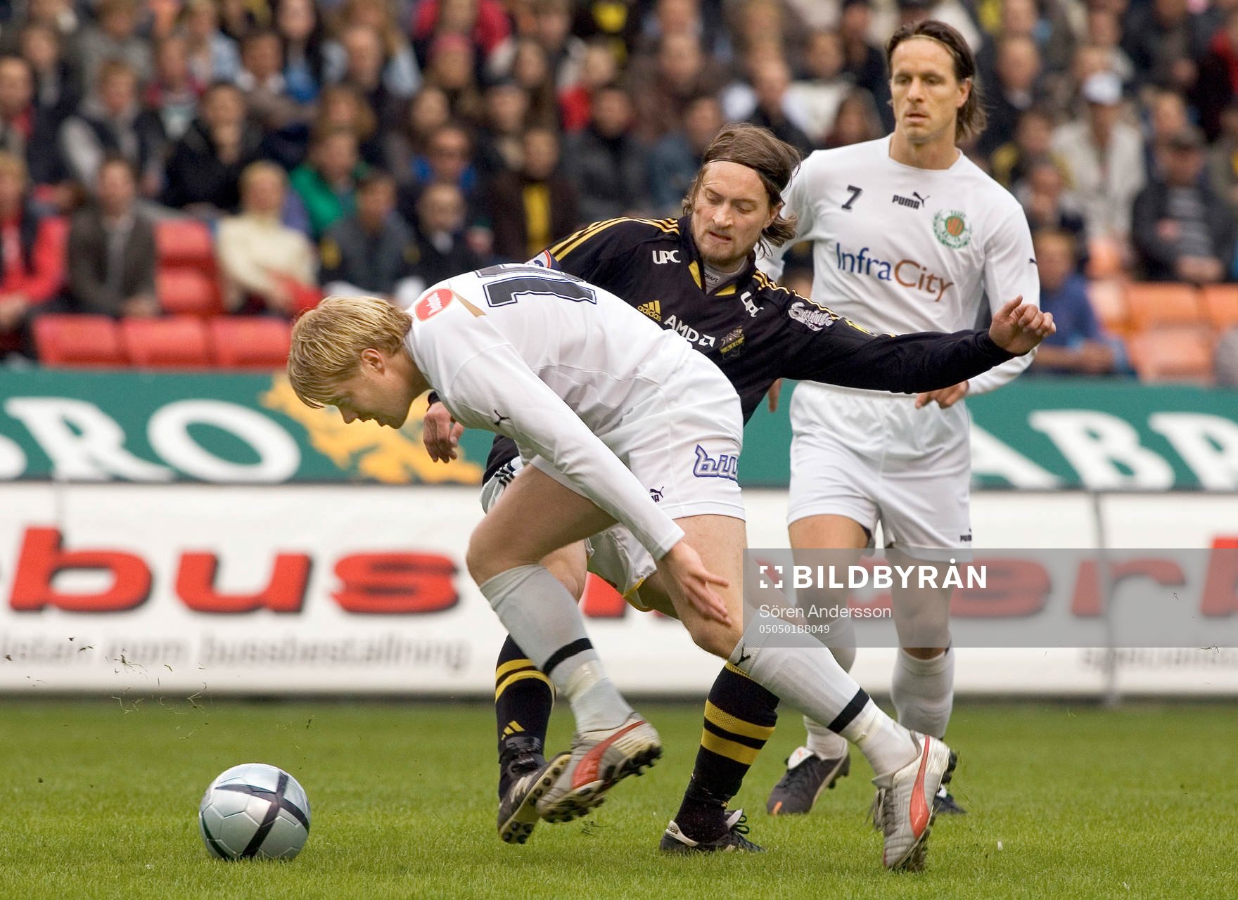 Mats Rubarth, AIK och Marcus Bengtsson och Filip Bergman,