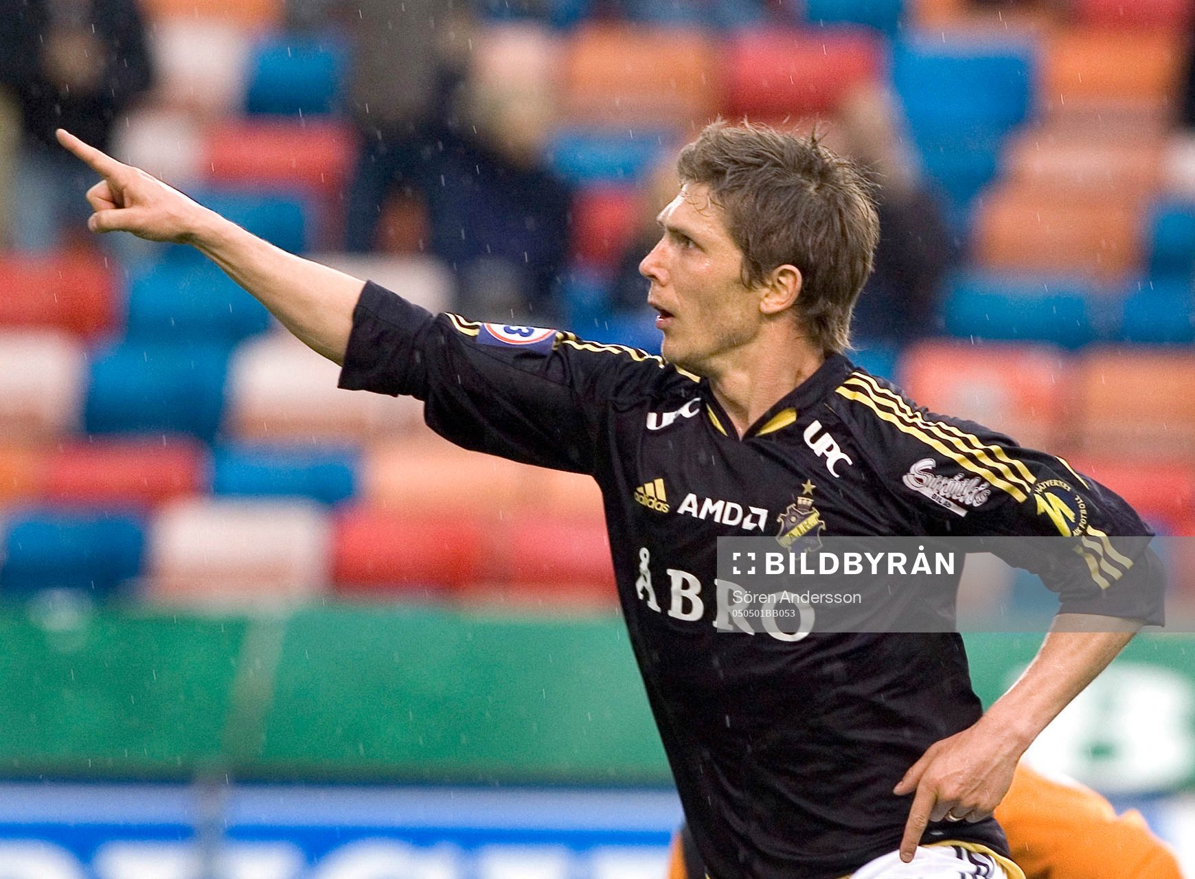  Dennis Östlundh, AIK, jubel.