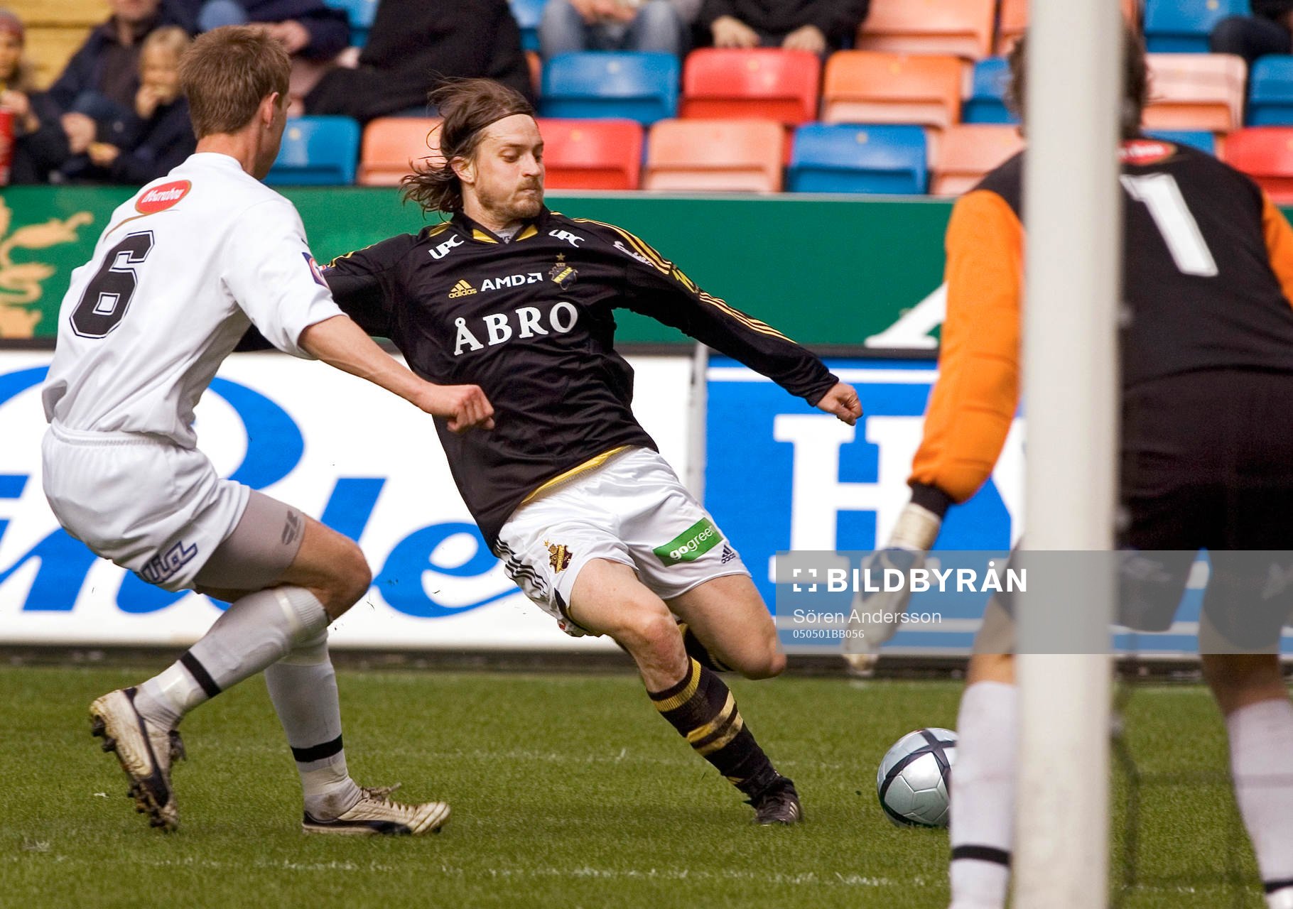 Mats Rubarth, AIK och Daniel Arnefjord och Niklas Westberg,