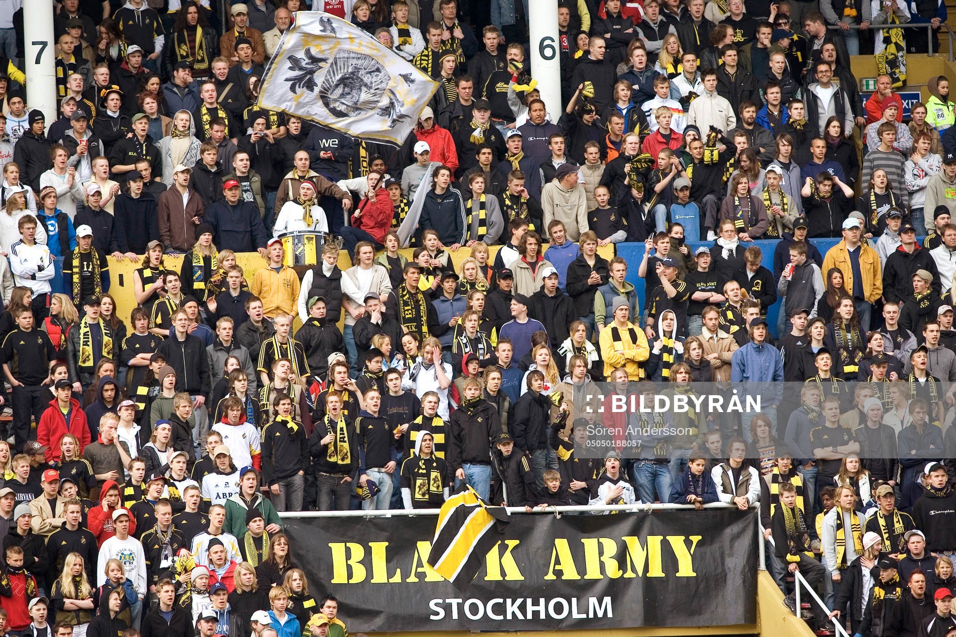 Supporter, Black army, AIK, depp