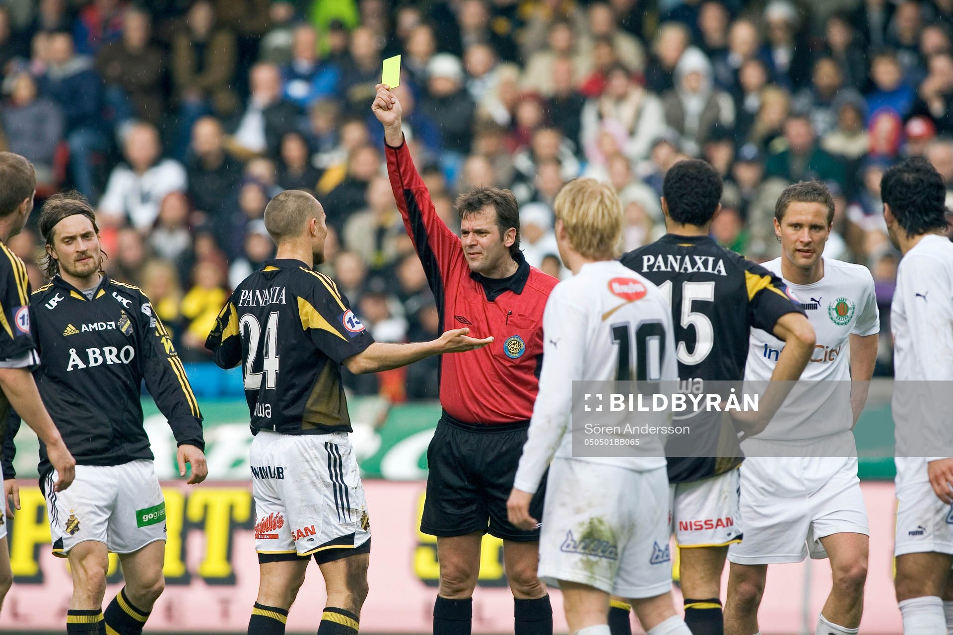 Keijo Hyvärinen, domare, Nicklas Carlsson och Arash