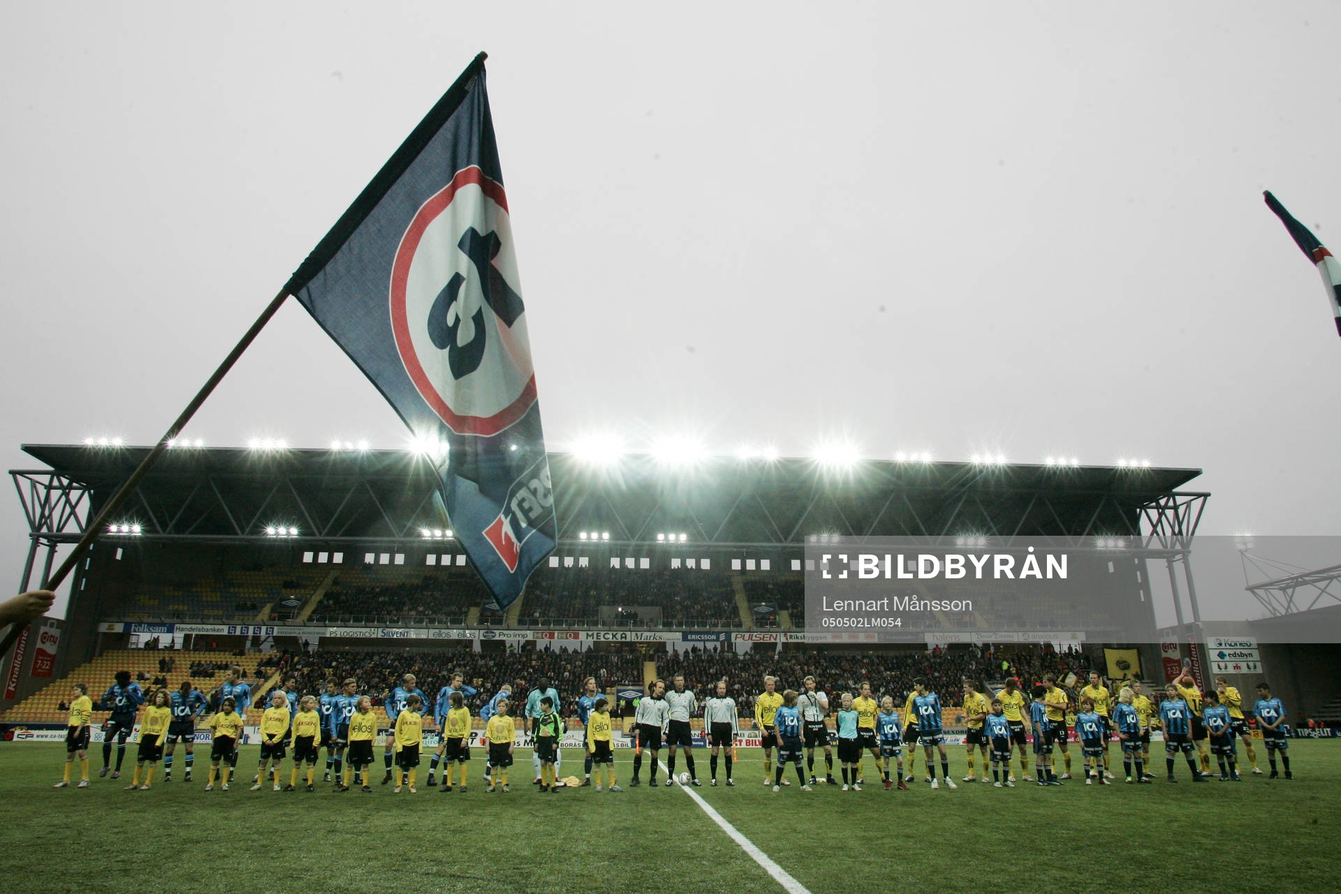 Uppställnig innan match