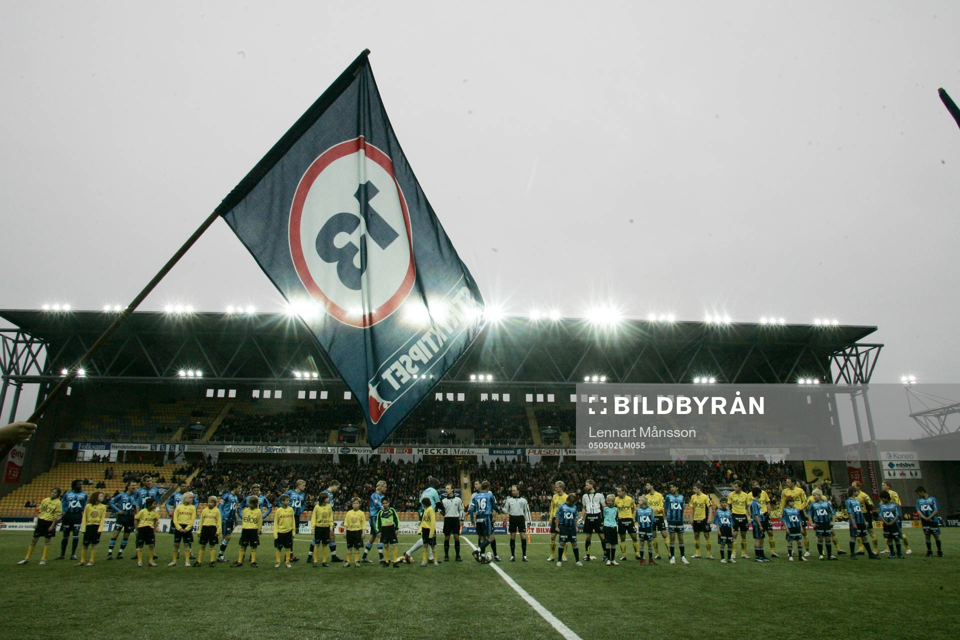Uppställning innan match