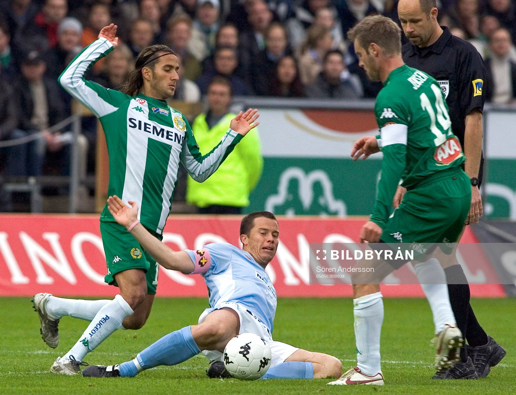 Daniel Andersson, Malmö och Erkan Zengin och Mikkel Jensen, Hammarby.
