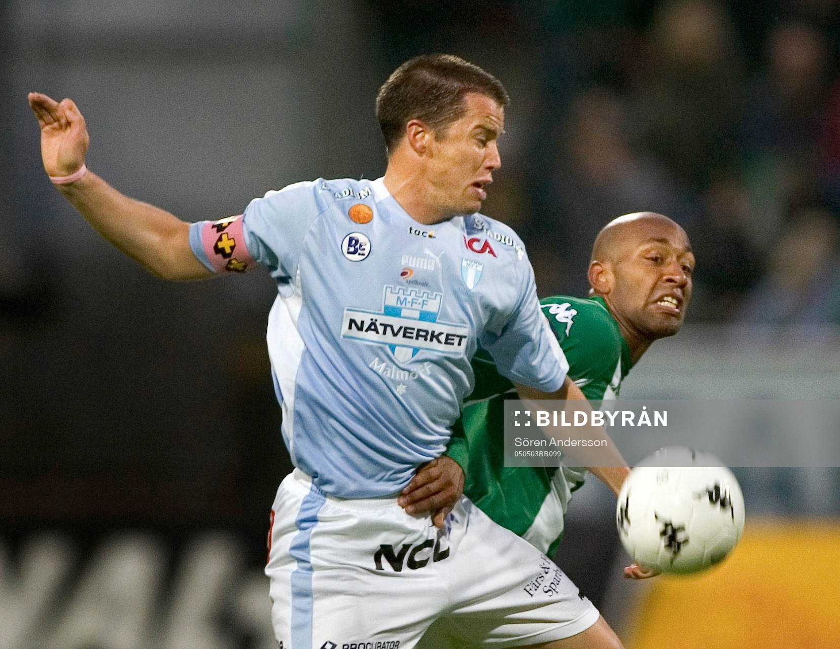 Jeffrey Aubynn, Hammarby och Daniel Andersson, Malmö FF