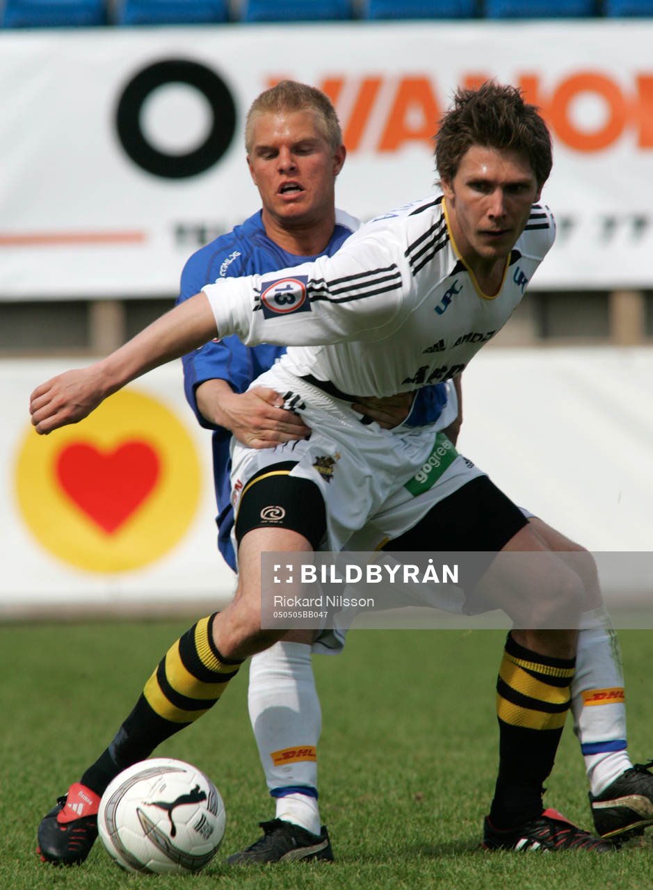 Christian Ahlström, Trelleborg och Dennis Östlundh, AIK
