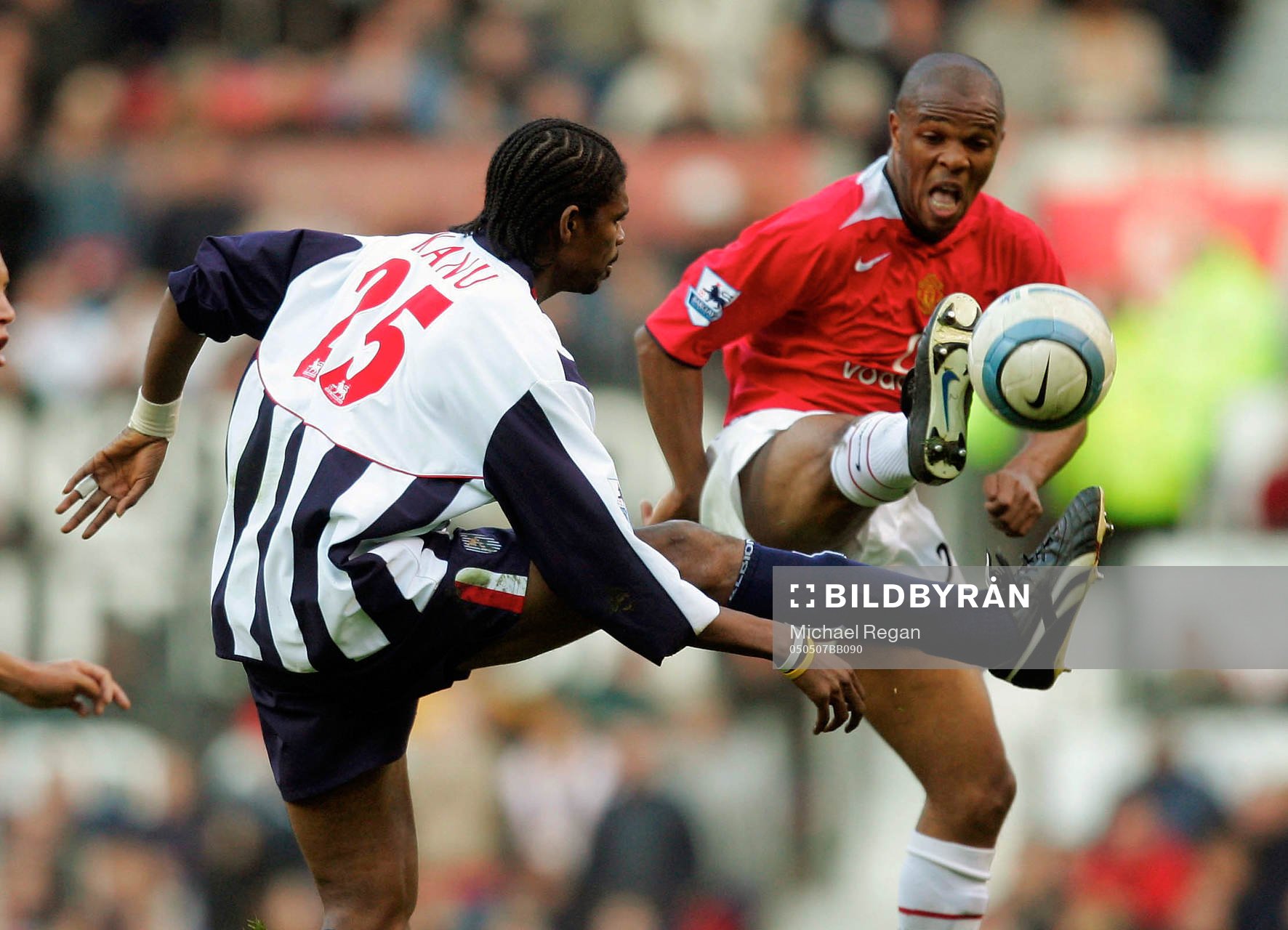  Man Utd's Quinton Fortune mot WBA Kanu