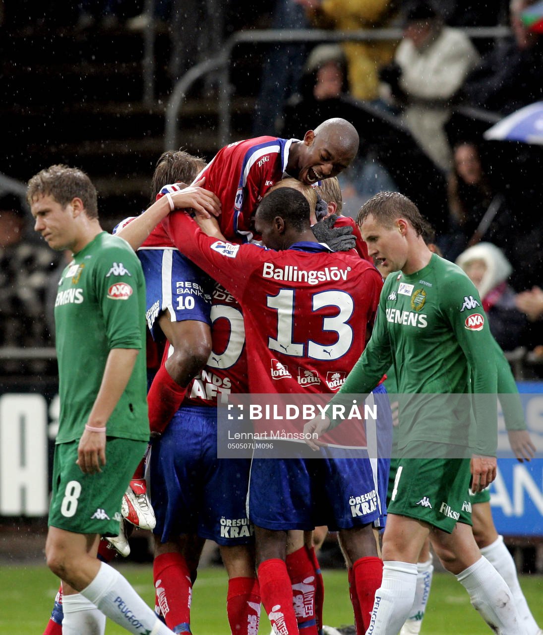 1-0 David Ljung grattas, Bajen deppar