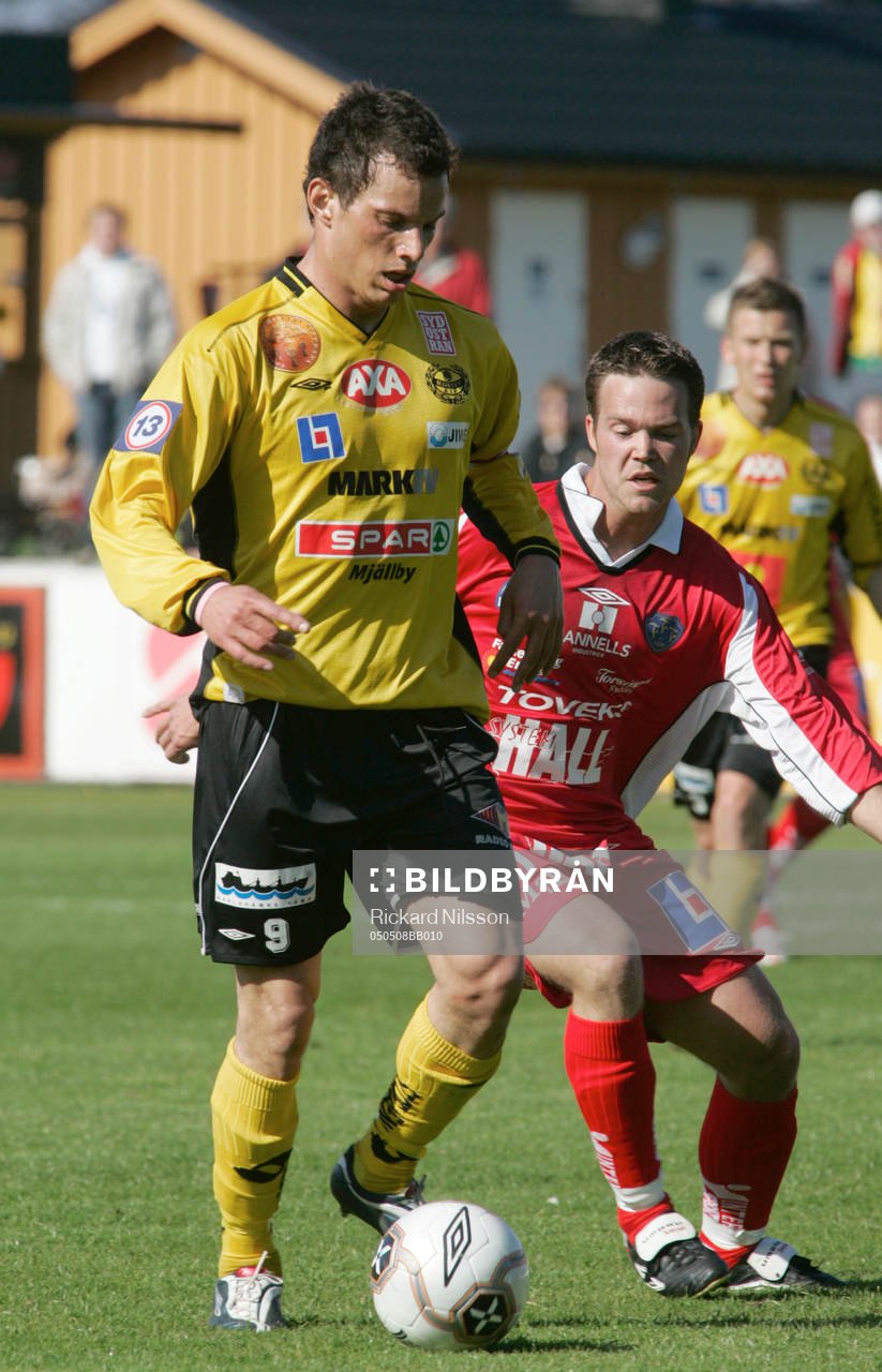 Peter Hiir-Salakka, Mjällby och Jens Josefsson, Falkenberg