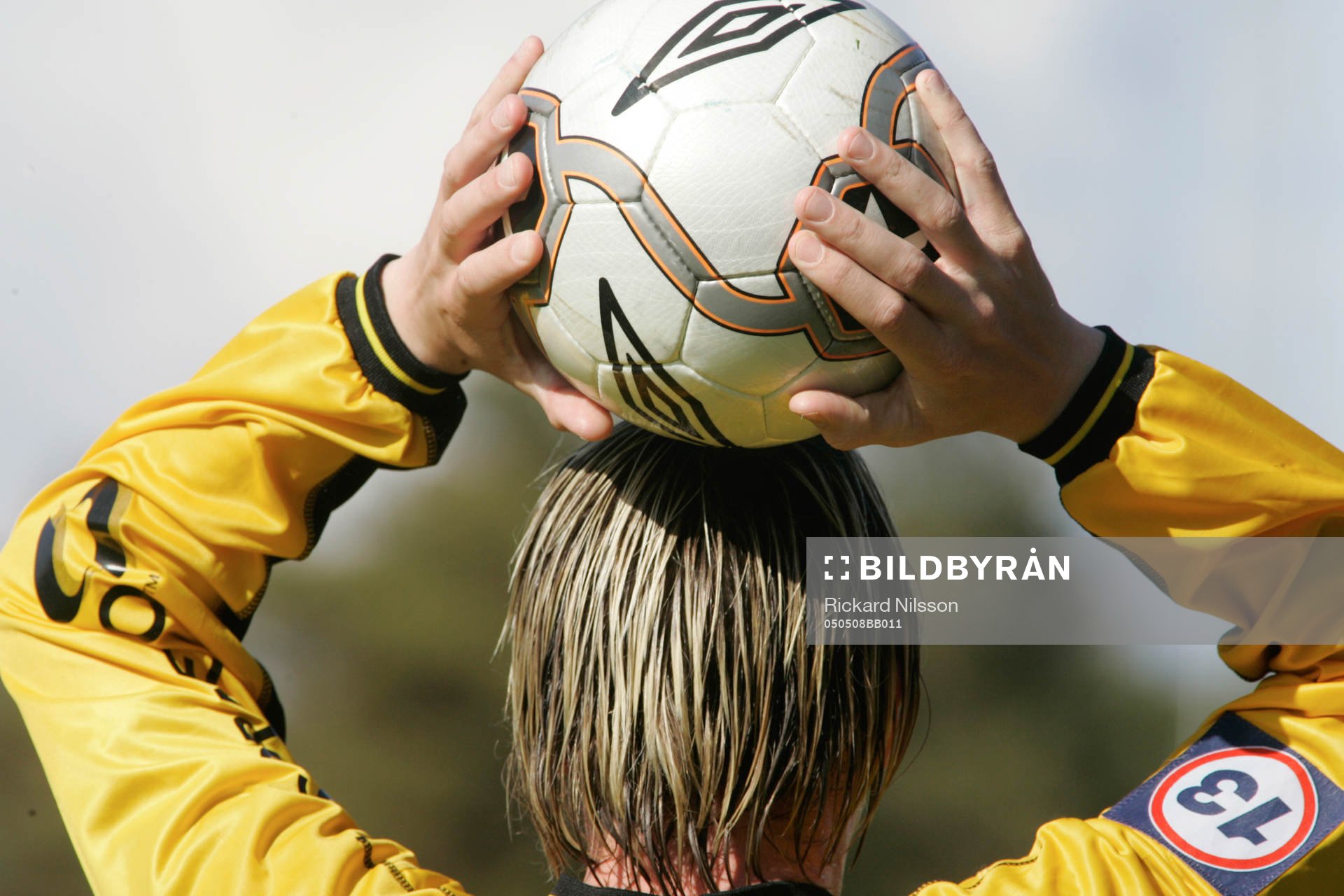 Fotboll, Superettan, genrebild, inkast, boll