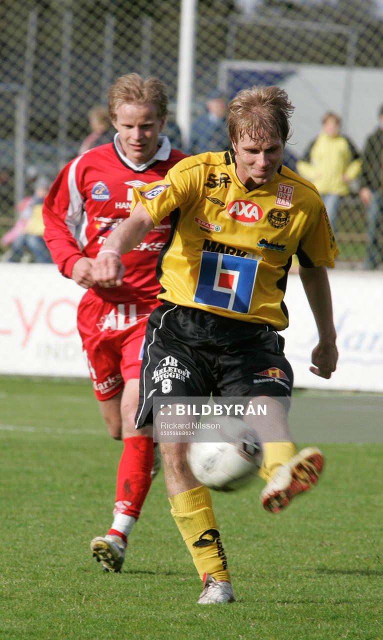 Simon Sjöfors, Mjällby och Ola Sandquist, Falkenberg