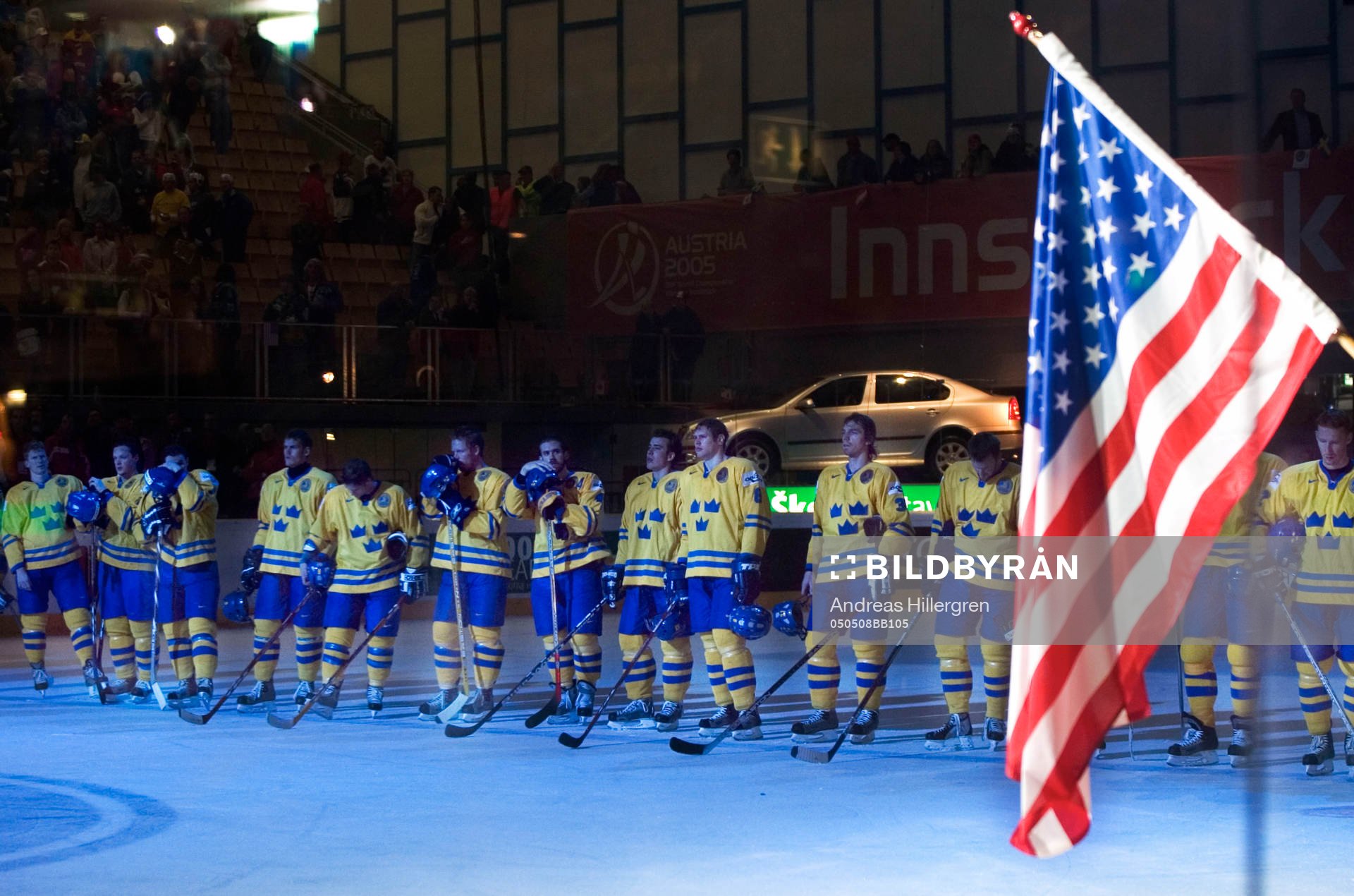 1-5 förlust för Sverige, flagga, lagupställning,
