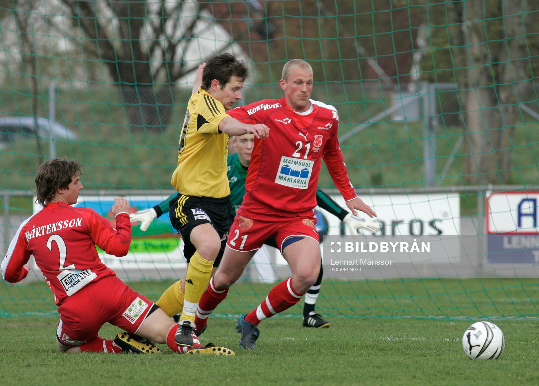 David Hansson, Hässleholm, mot Dan Mårtensson och Thomas