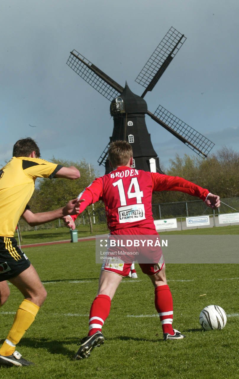 Väderkvarn, idyll, idylliska Höllvikens idrottsplats